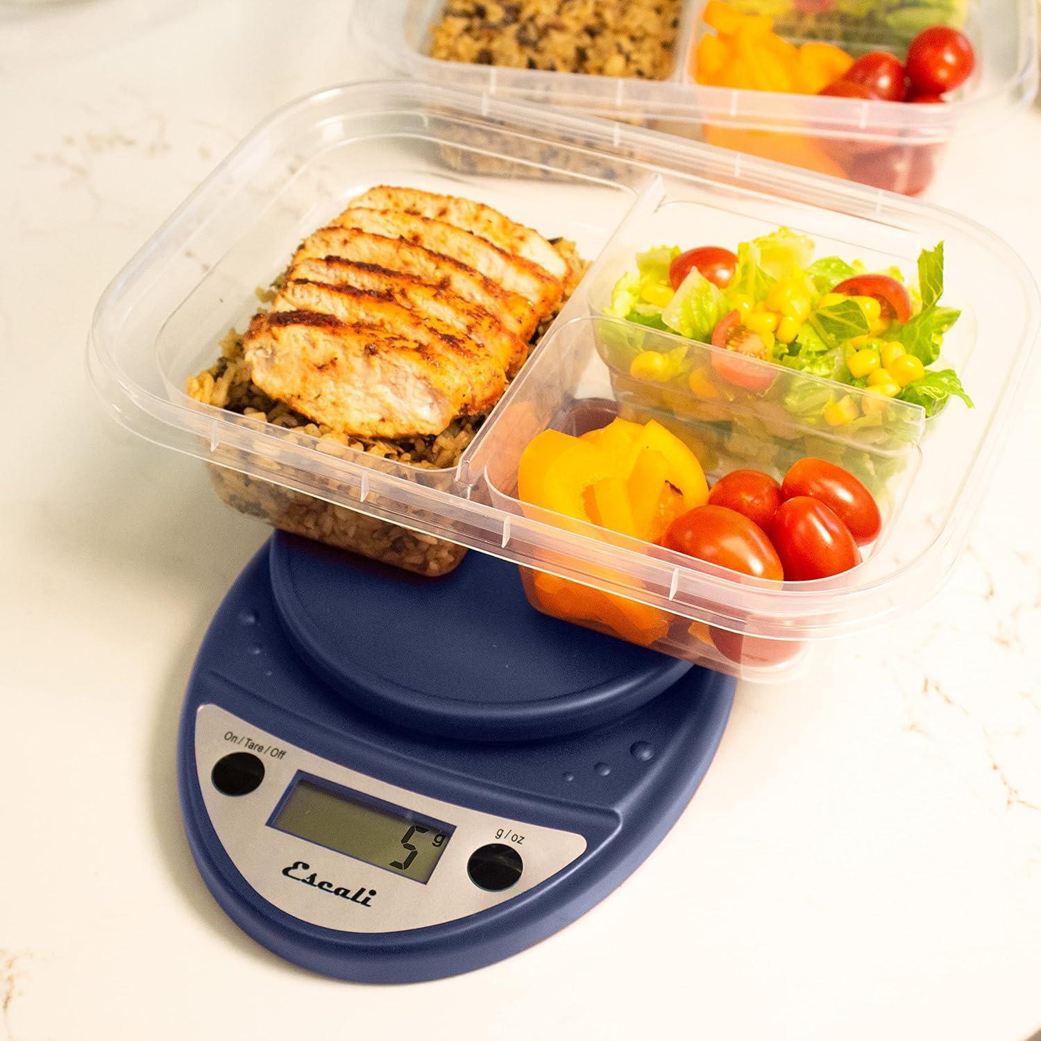 Balanza Digital de Cocina Escali Primo 5kg Azul 21.6x15.2cm