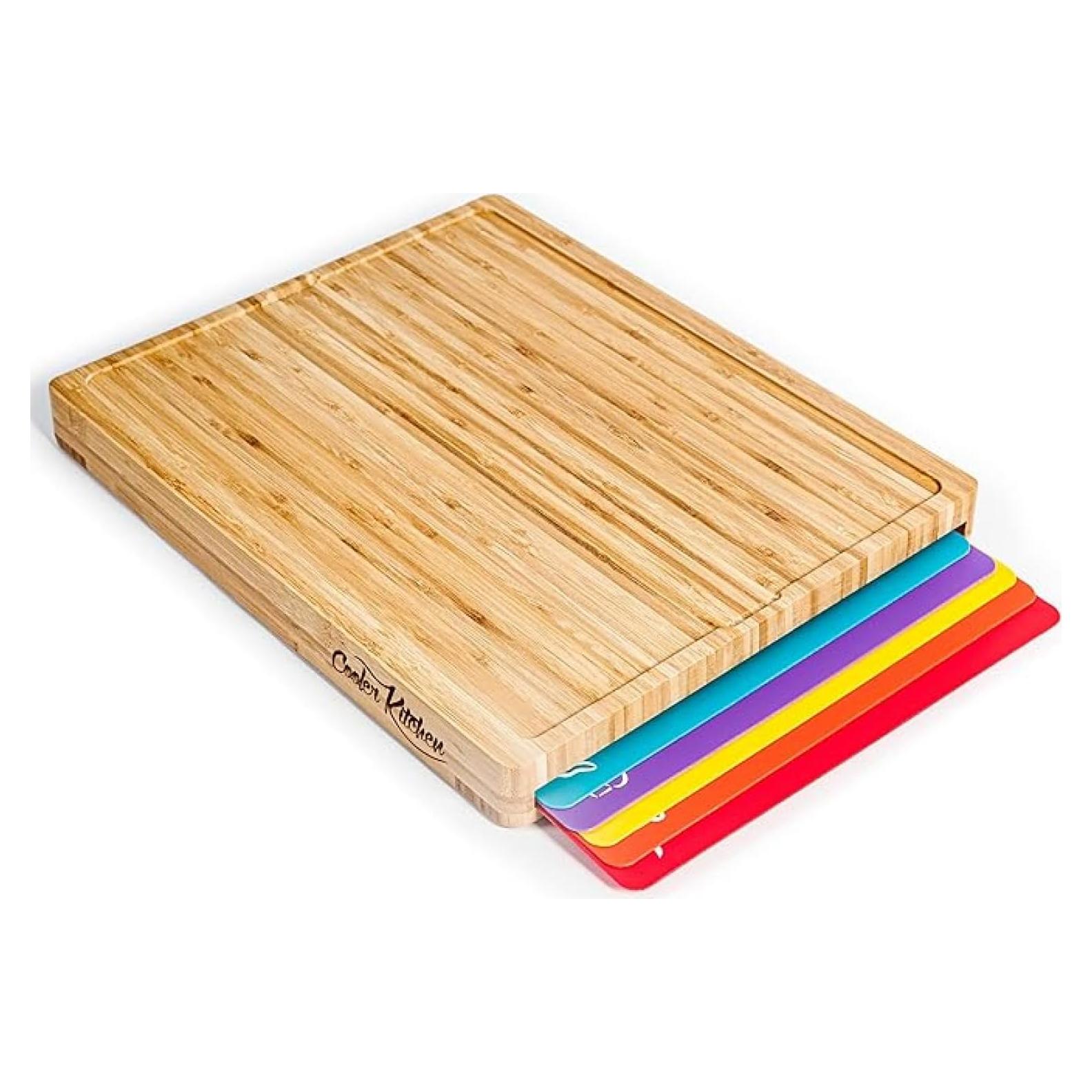 Juego de Tablas de Cortar de Bambú Cooler Kitchen 40x35cm