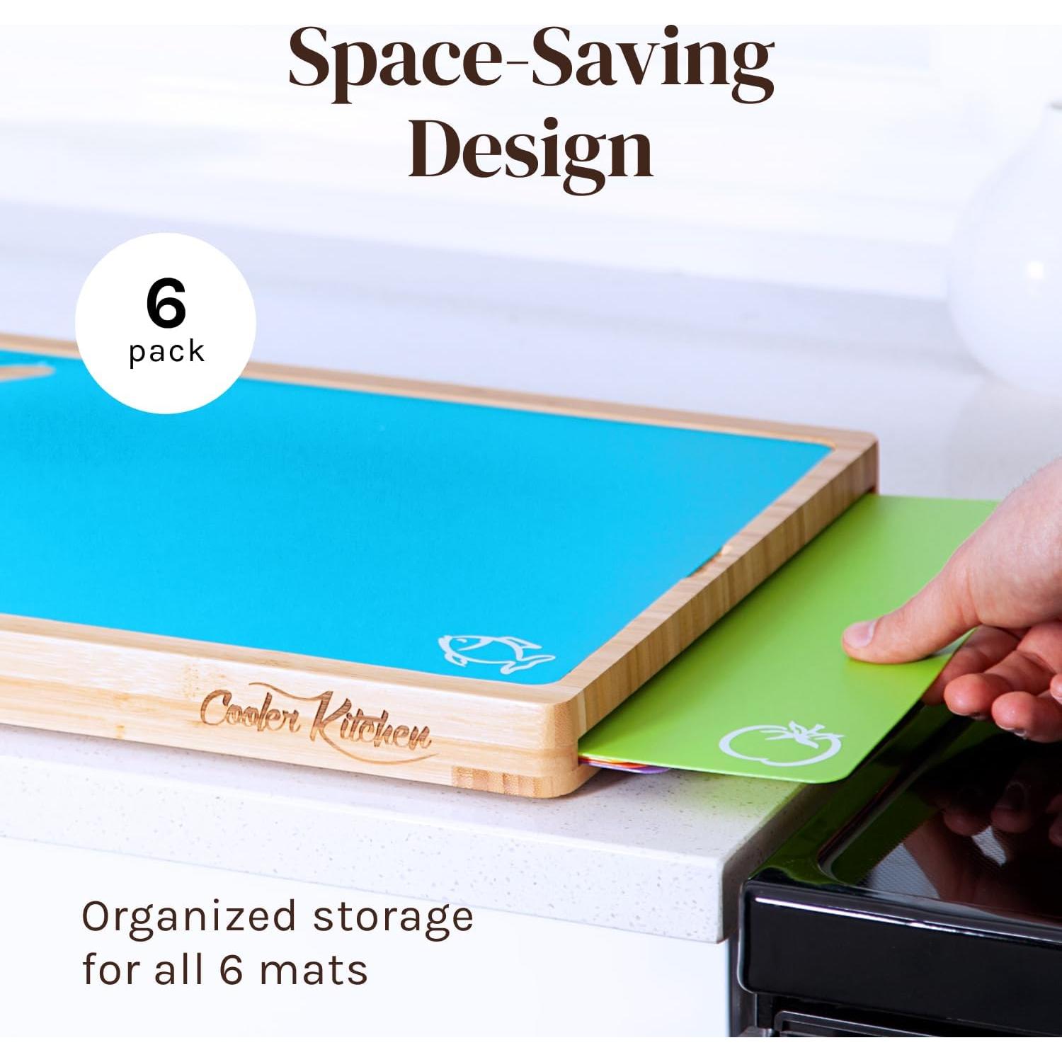 Juego de Tablas de Cortar de Bambú Cooler Kitchen 40x35cm