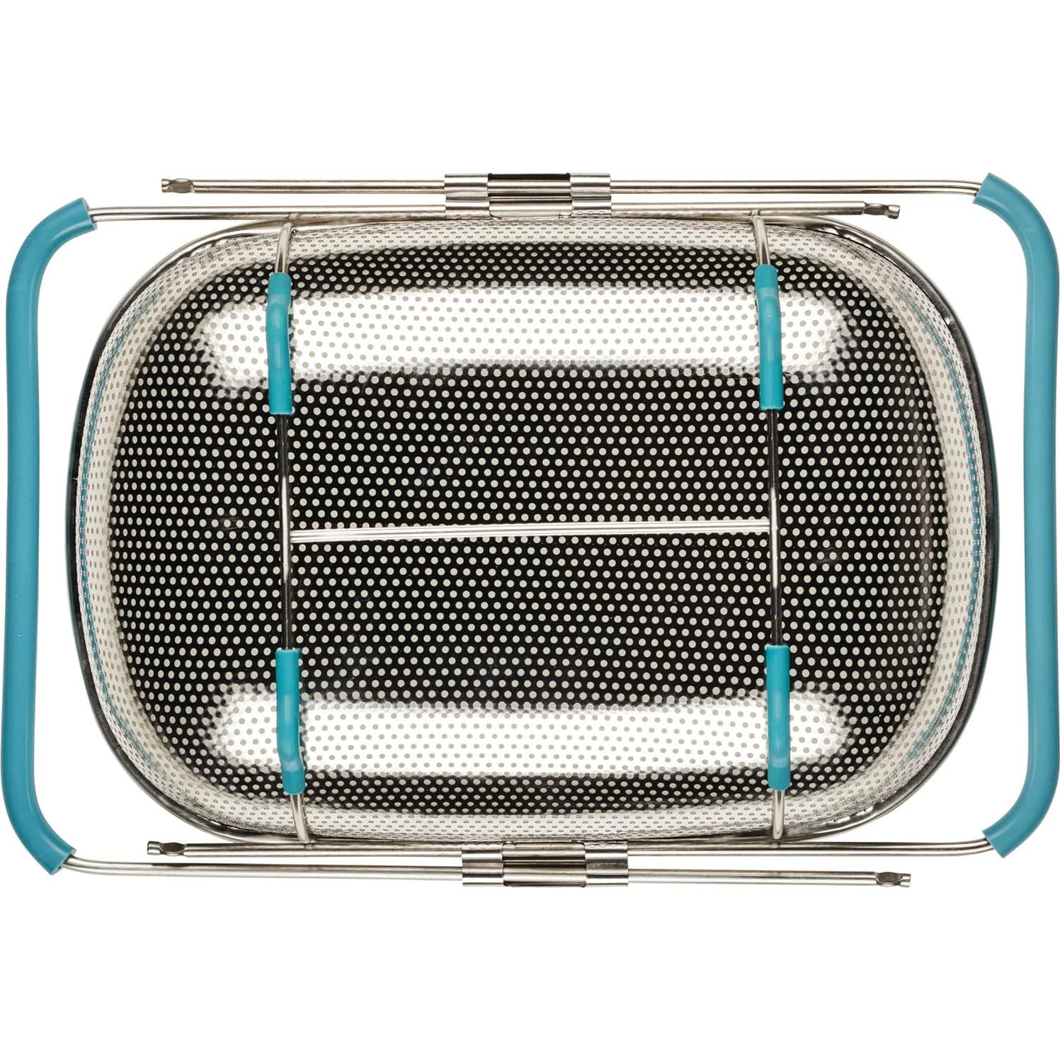 Colador Rachael Ray 4.5 cuartos acero inoxidable azul agave