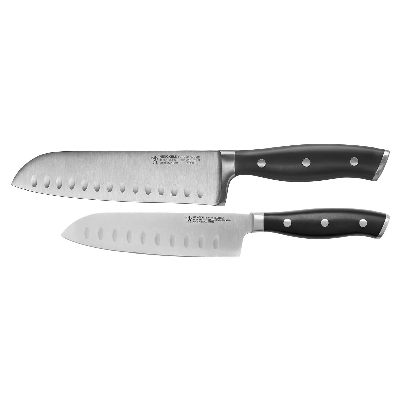 Juego de Cuchillos Santoku HENCKELS 2 Piezas 5 y 7 Pulgadas