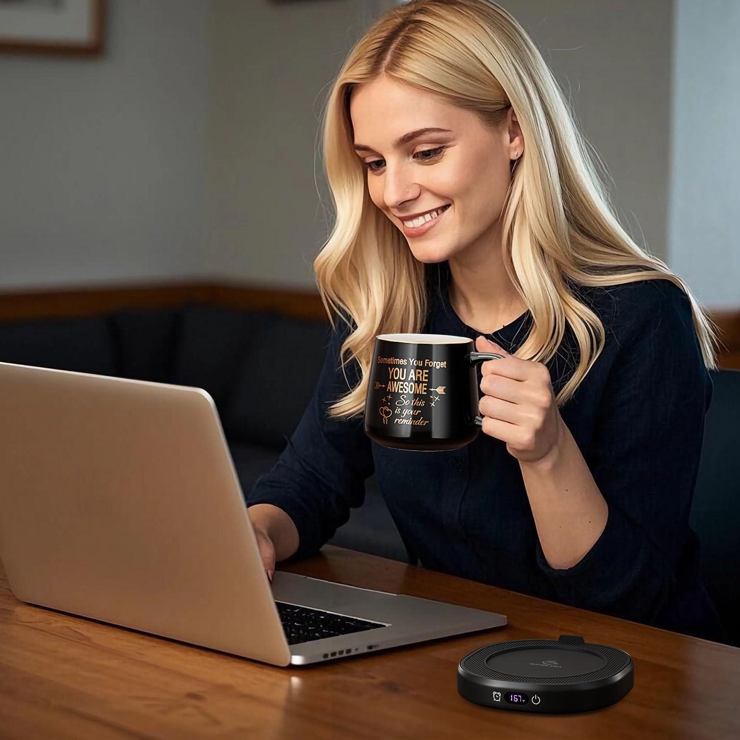 Juego de Taza Térmica LOUTYTUO con Calentador Eléctrico 28W