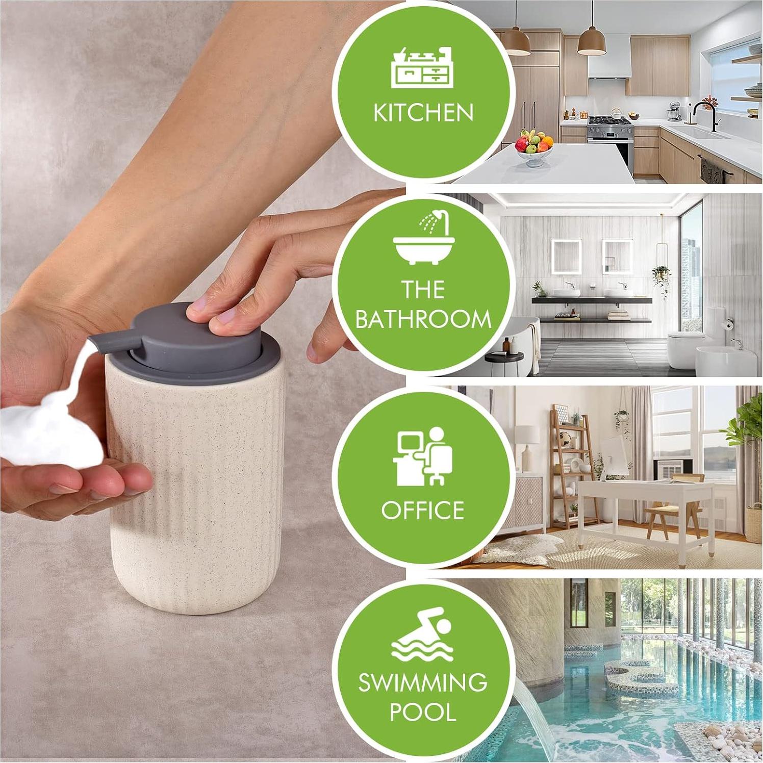 Dispensador de Jabón Espumoso LALA DOLCE Beige 400 ml