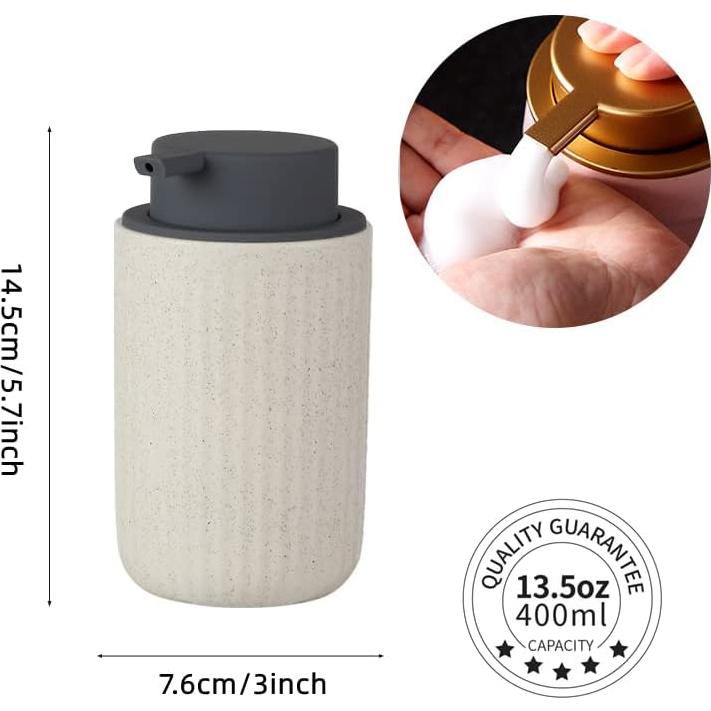 Dispensador de Jabón Espumoso LALA DOLCE Beige 400 ml