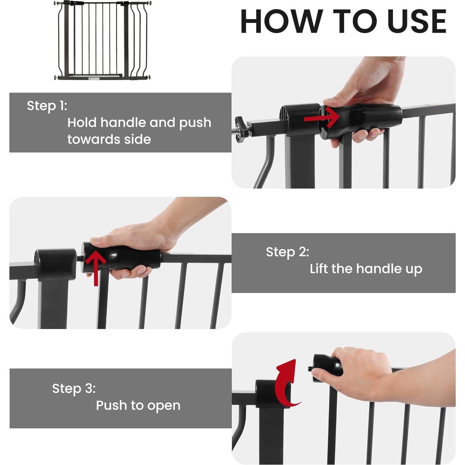 Puerta de Seguridad BalanceFrom para Bebés y Mascotas 76.2 cm