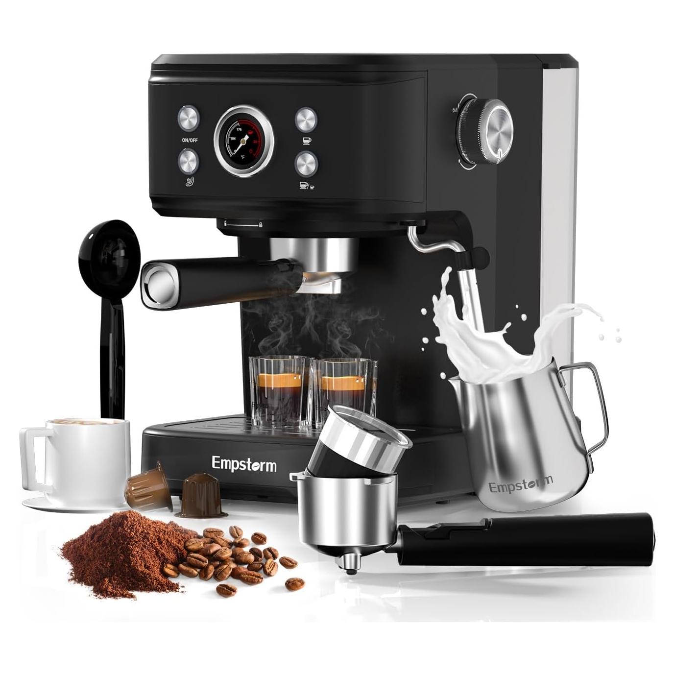 Máquina de Espresso Empstorm CM8501BF-UL 20 Bar 1100W Negra