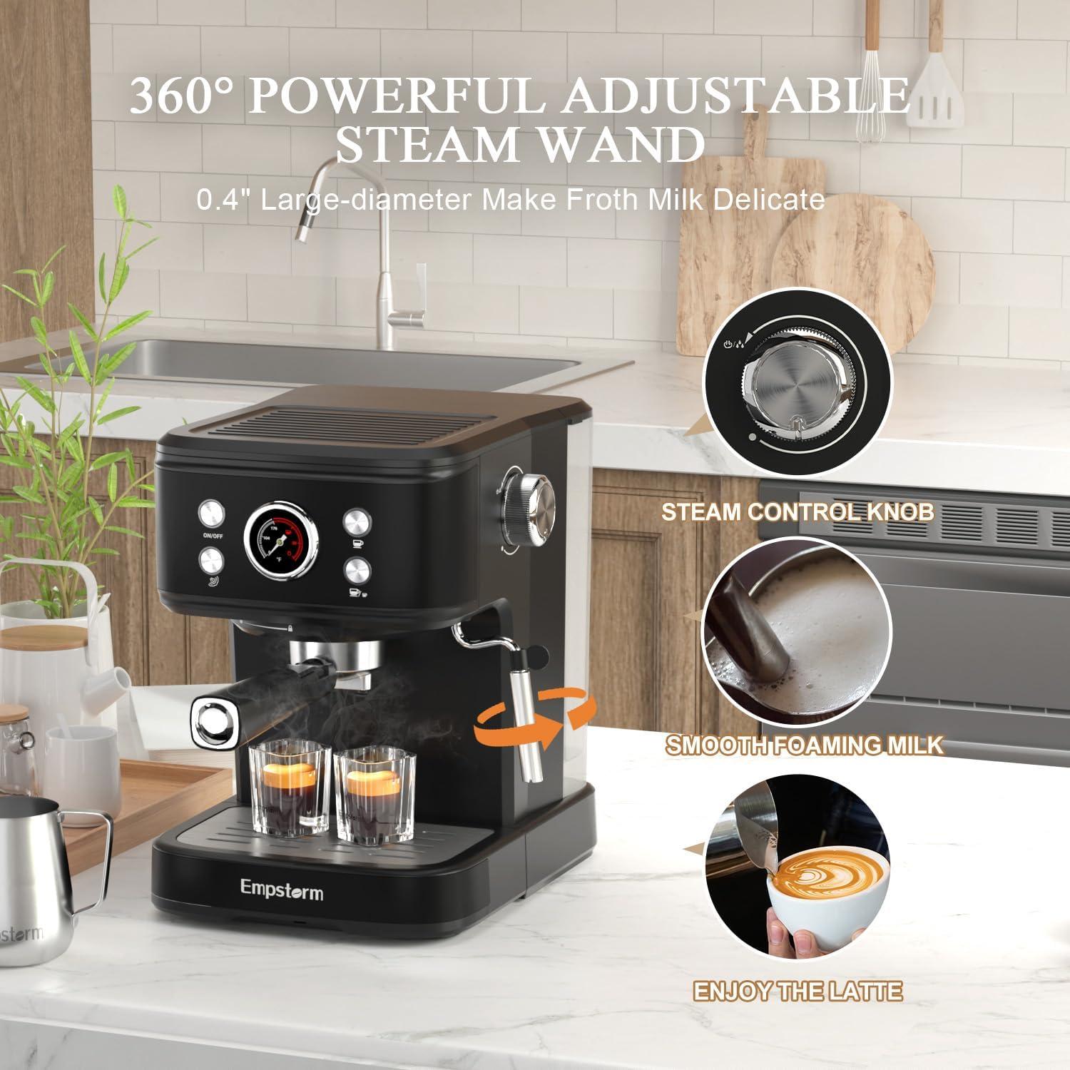 Máquina de Espresso Empstorm CM8501BF-UL 20 Bar 1100W Negra
