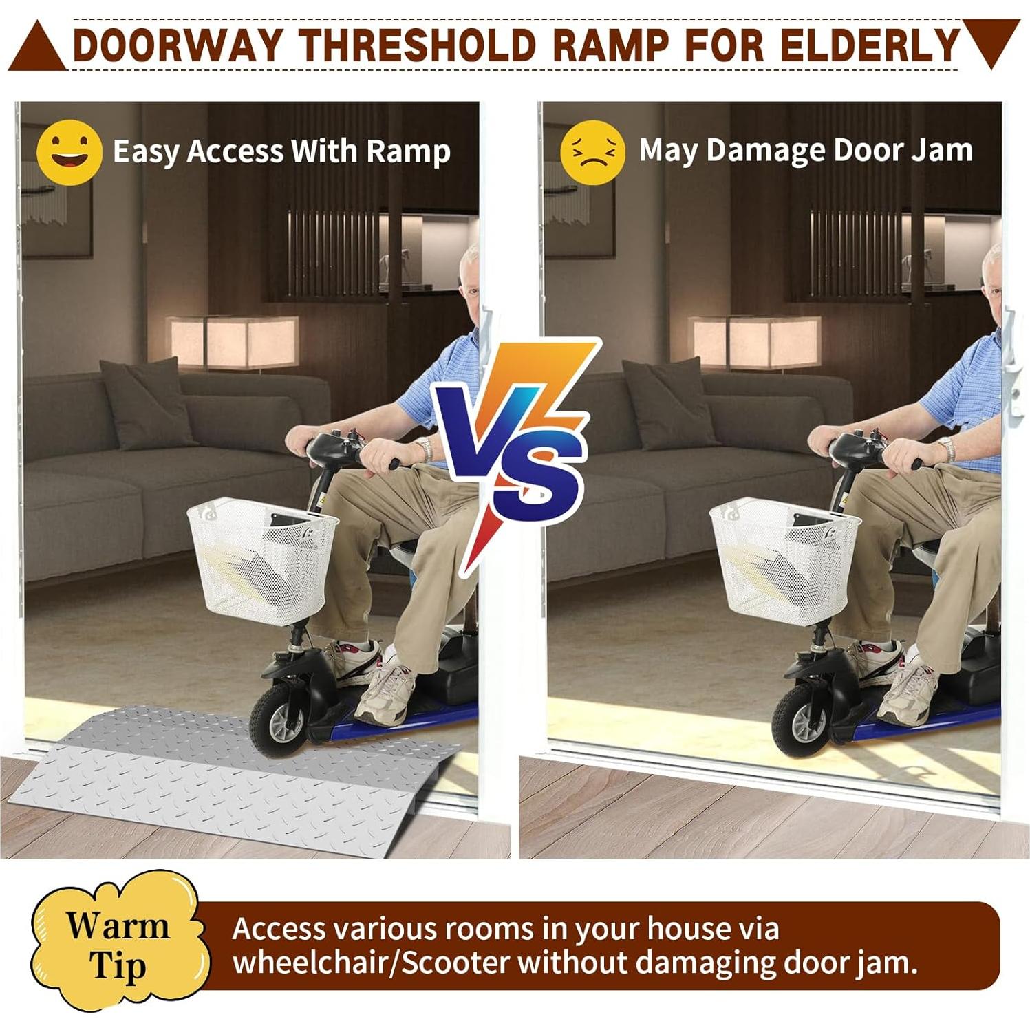 Rampa de Umbral de Puerta Yeezoo 70cm Carga 363kg