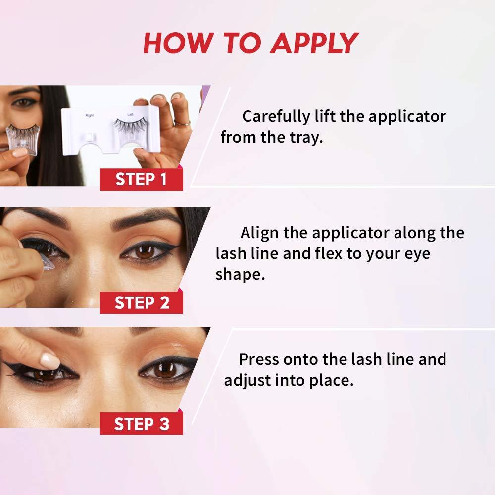 Pestañas Postizas Ardell Press On Wispies - Autoadhesivas, Paquete de 4