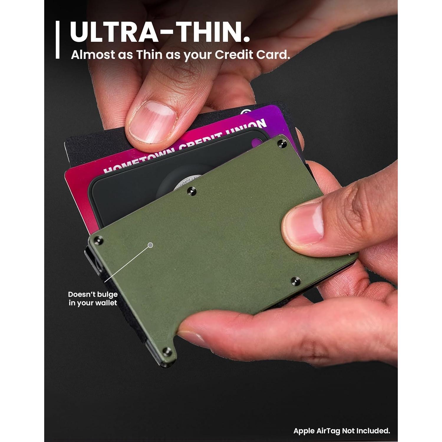 Soporte de Cartera Ultra Delgado EVEO para Apple AirTag - Paquete de 2