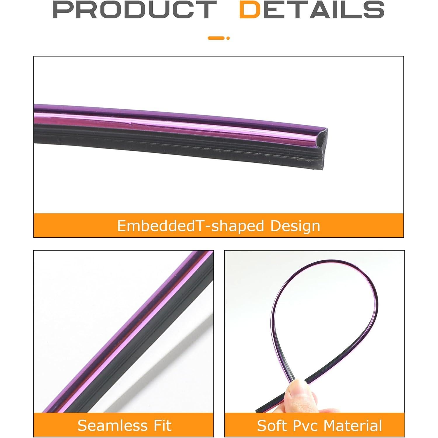 Tiras Decorativas para Interior de Auto SCUARI 2.99m Púrpura