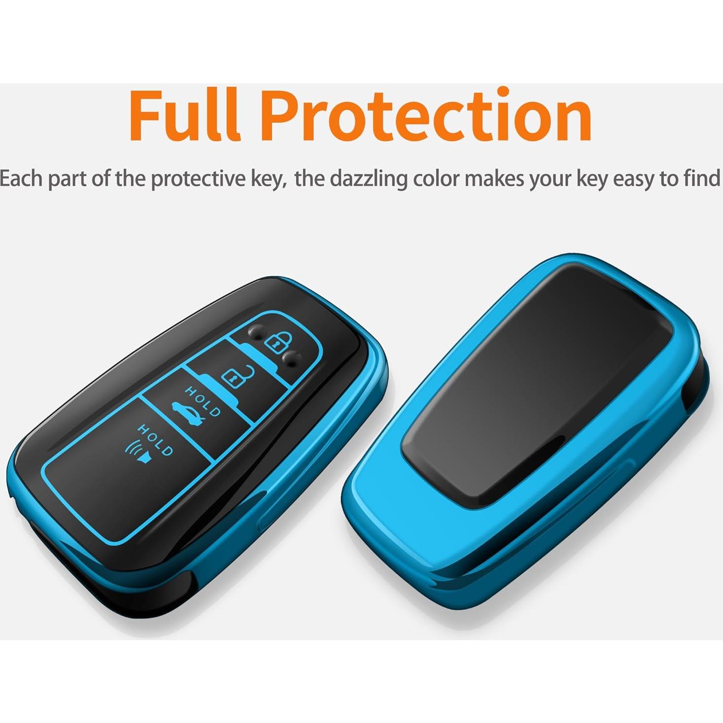 Funda de Llave Sindeda para Toyota RAV4 Camry Corolla Azul