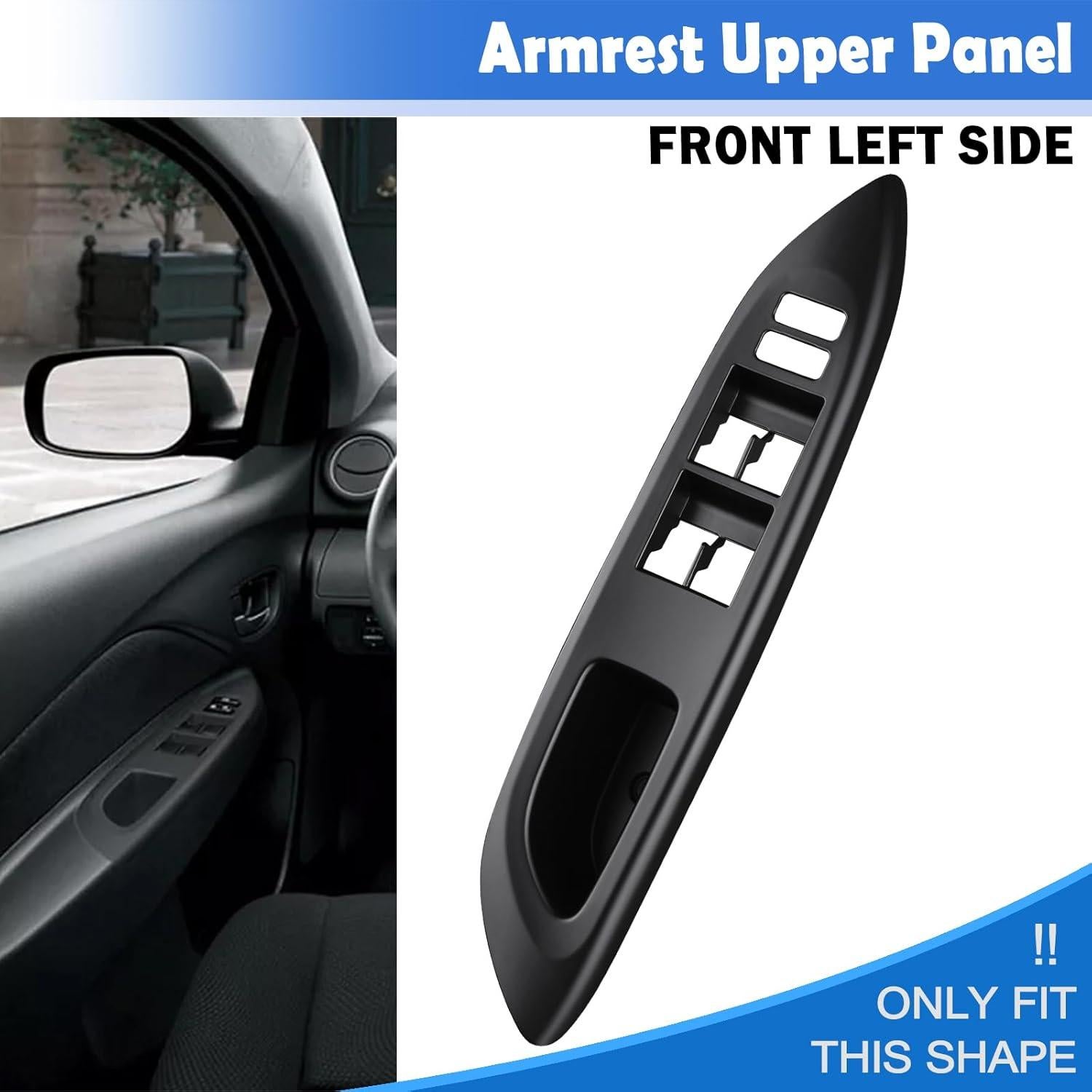 Marco Interruptor Ventana Osompar Negro Toyota Yaris 2007-2010