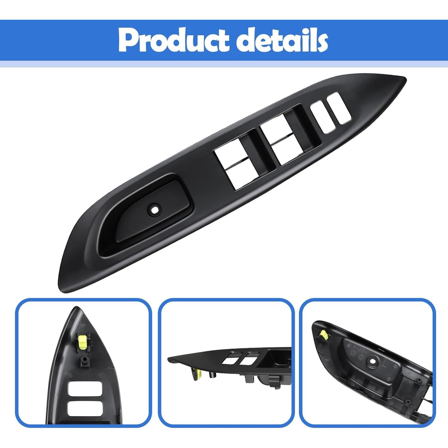 Marco Interruptor Ventana Osompar Negro Toyota Yaris 2007-2010