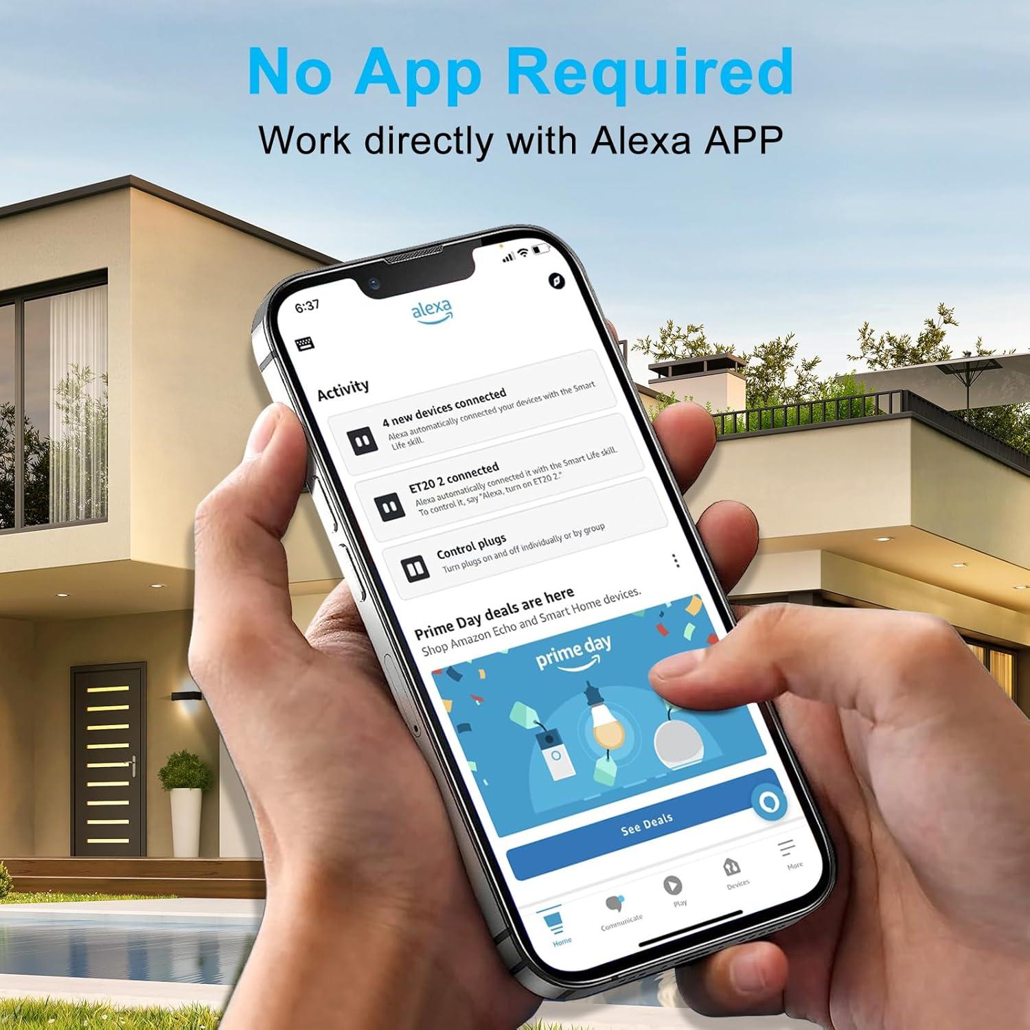 Enchufe Inteligente EIGHTREE Bluetooth 10A Control Alexa
