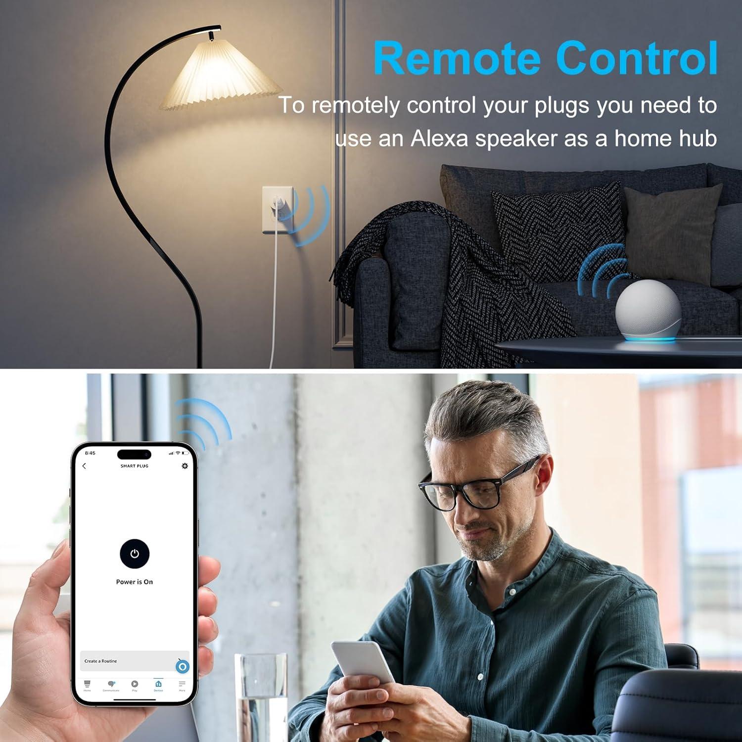 Enchufe Inteligente EIGHTREE Bluetooth 10A Control Alexa
