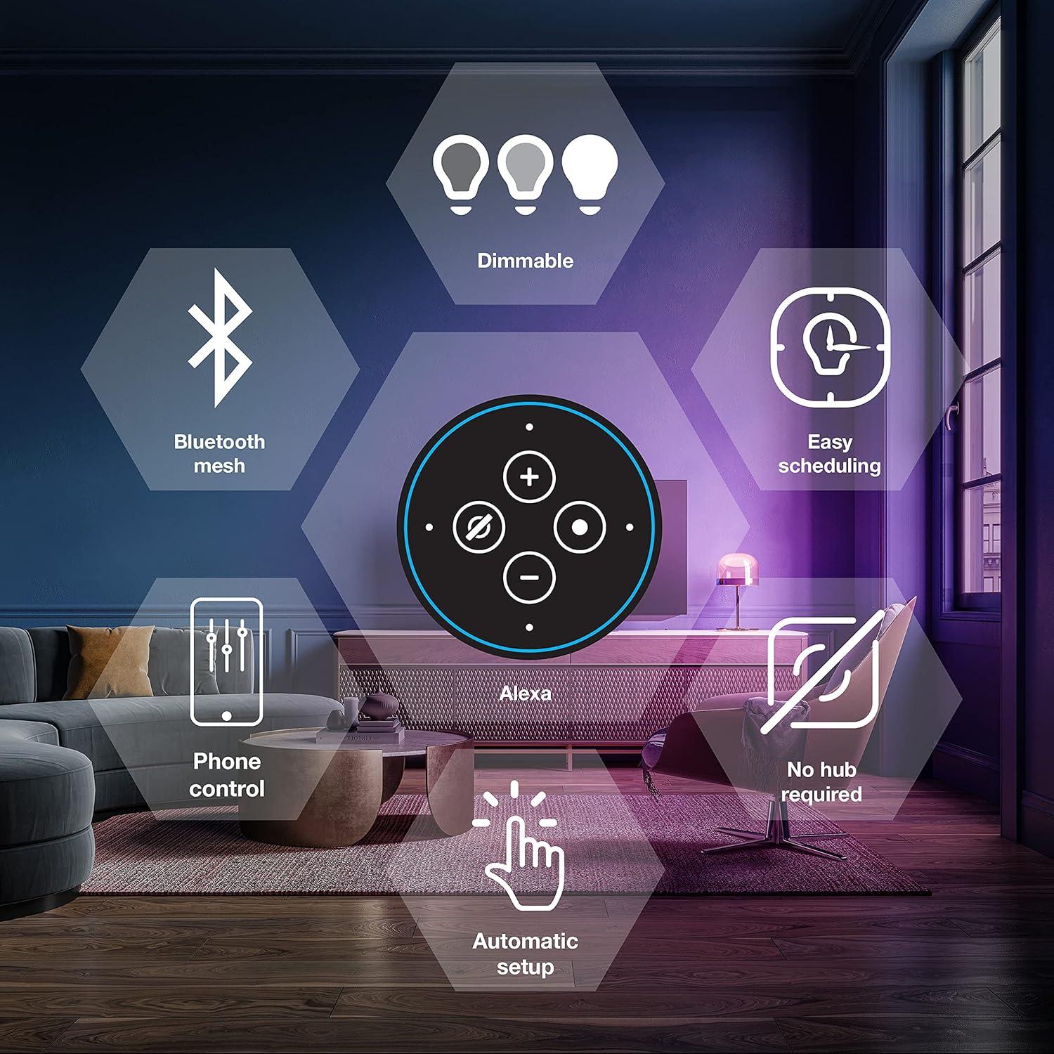 Bombilla LED inteligente SYLVANIA A19 E26 RGBW 9.5W 800lm
