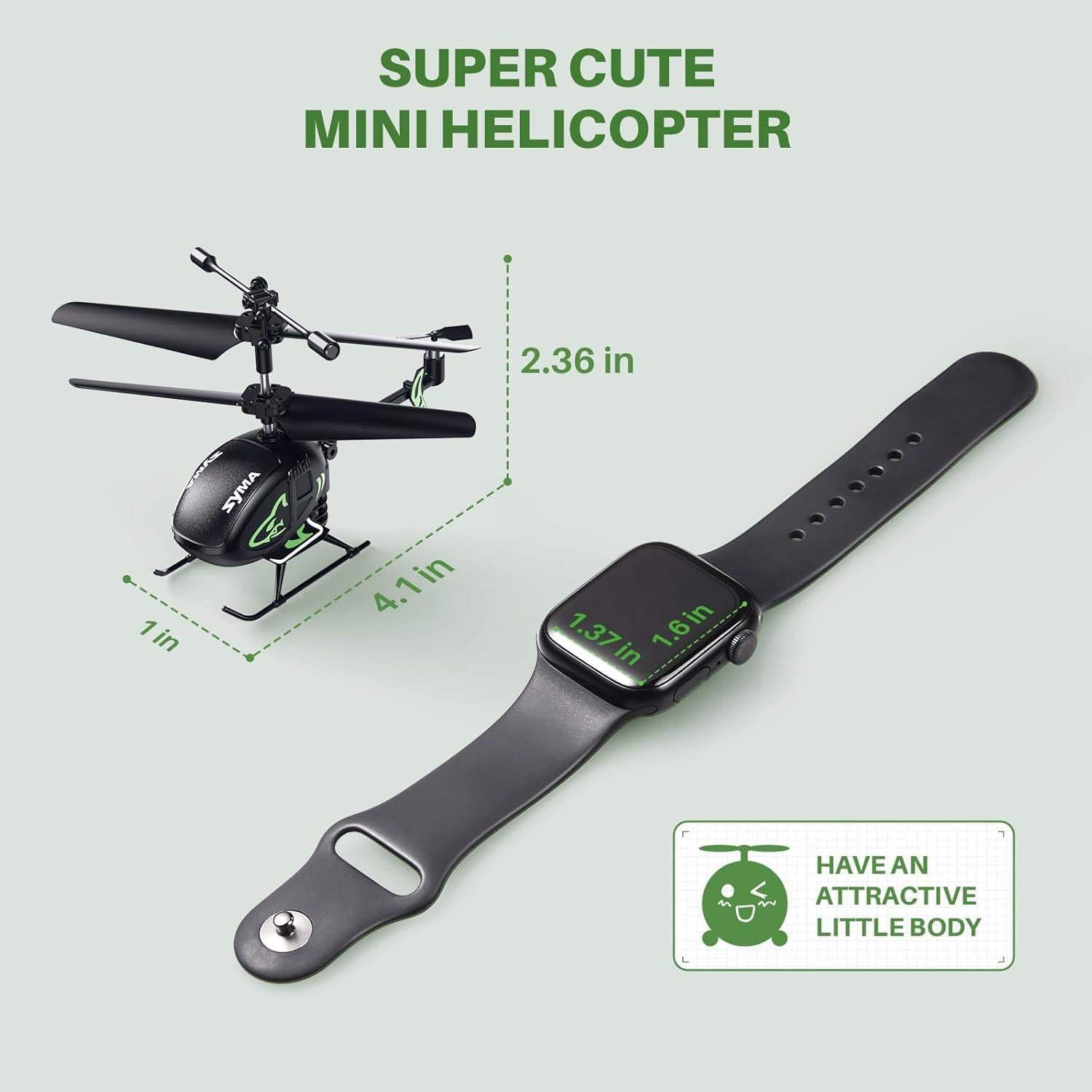 Helicóptero RC Mini SYMA S100 con Estabilizador Giroscópico