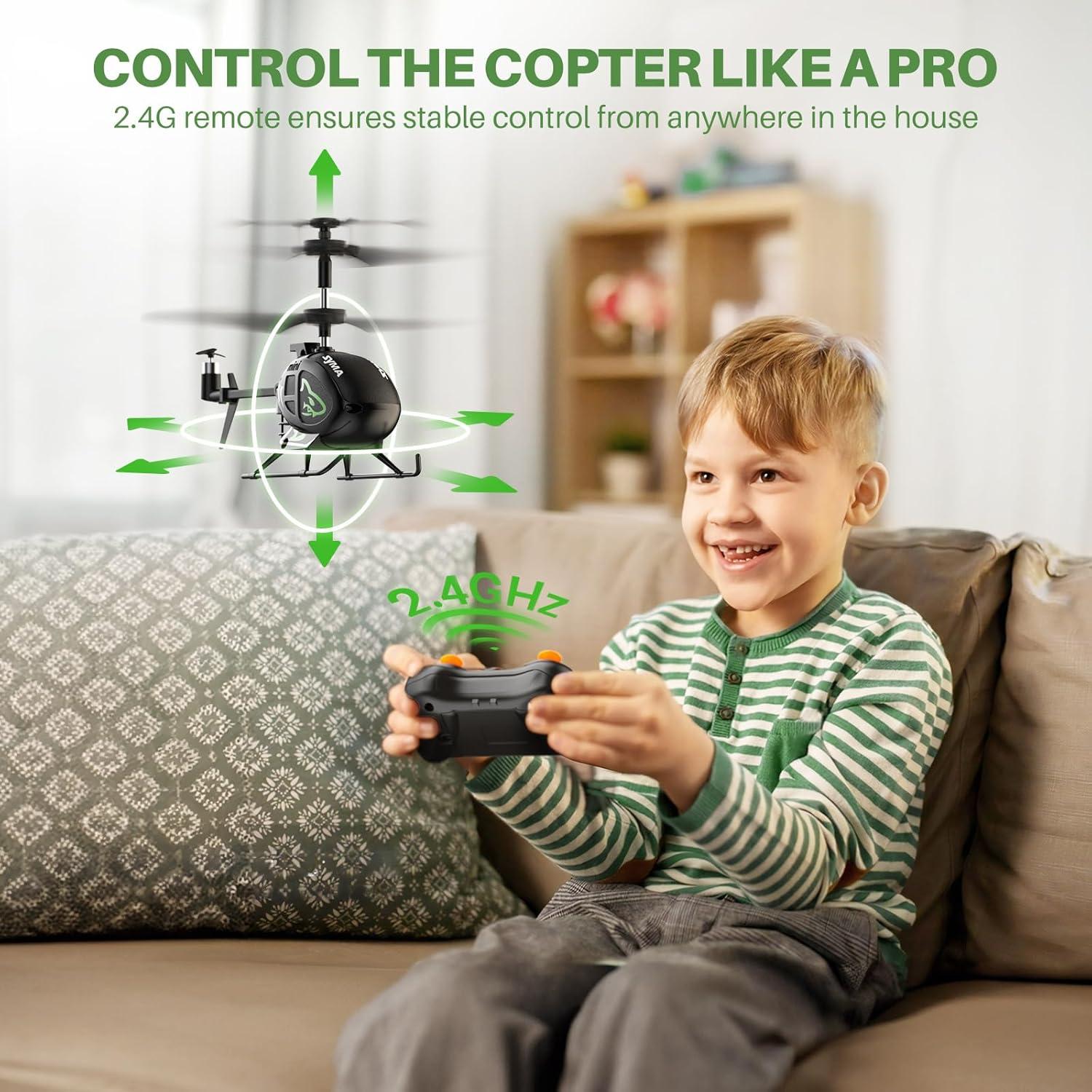 Helicóptero RC Mini SYMA S100 con Estabilizador Giroscópico