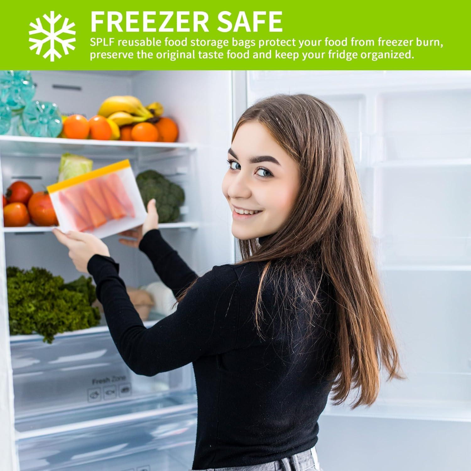 Paquete de 24 Bolsas Reutilizables Mstar Pack Silicona 4 Tamaños