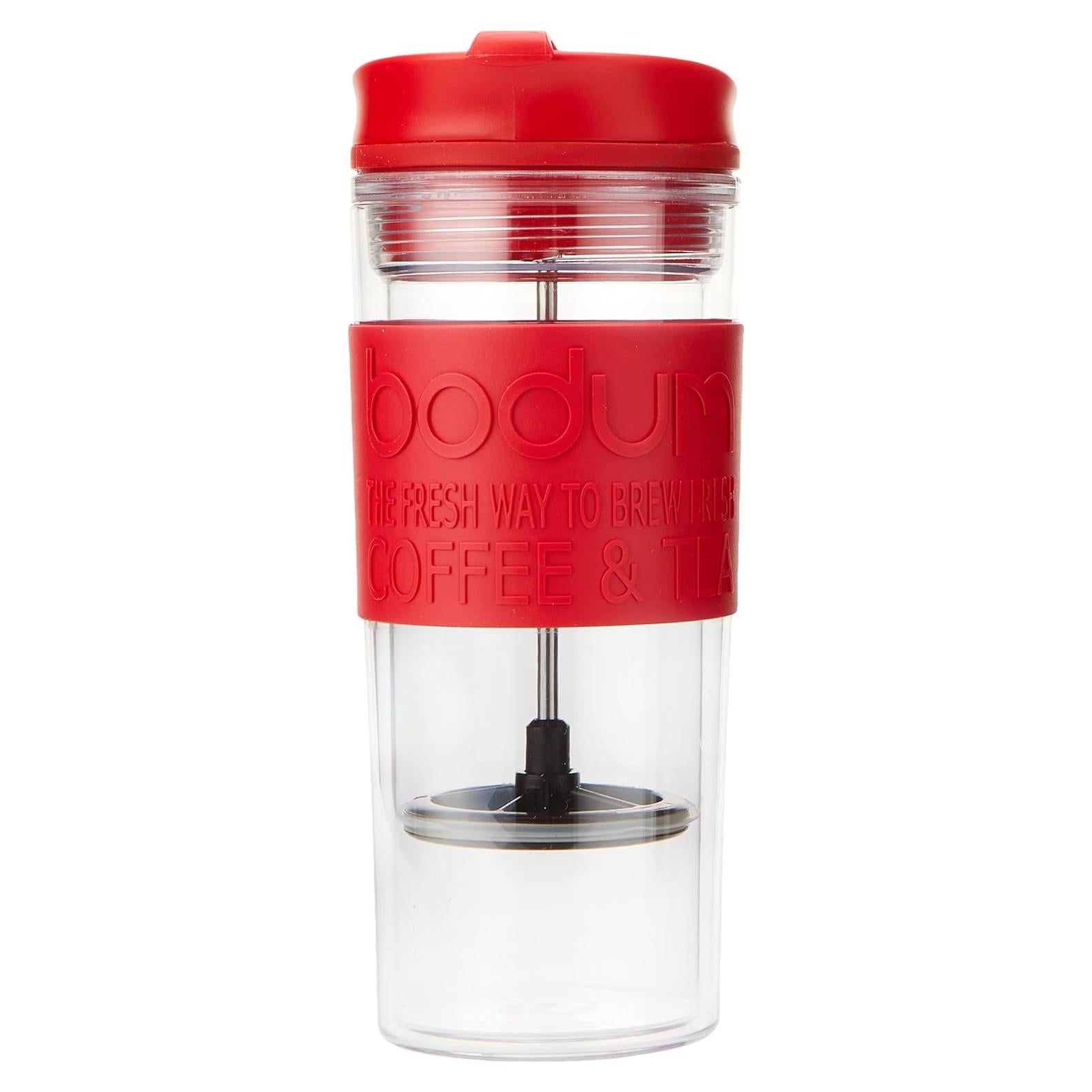 Prensa de Café y Té de Viaje Bodum 15 oz Doble Pared Rojo
