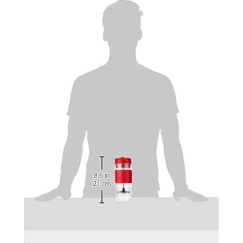 Prensa de Café y Té de Viaje Bodum 15 oz Doble Pared Rojo