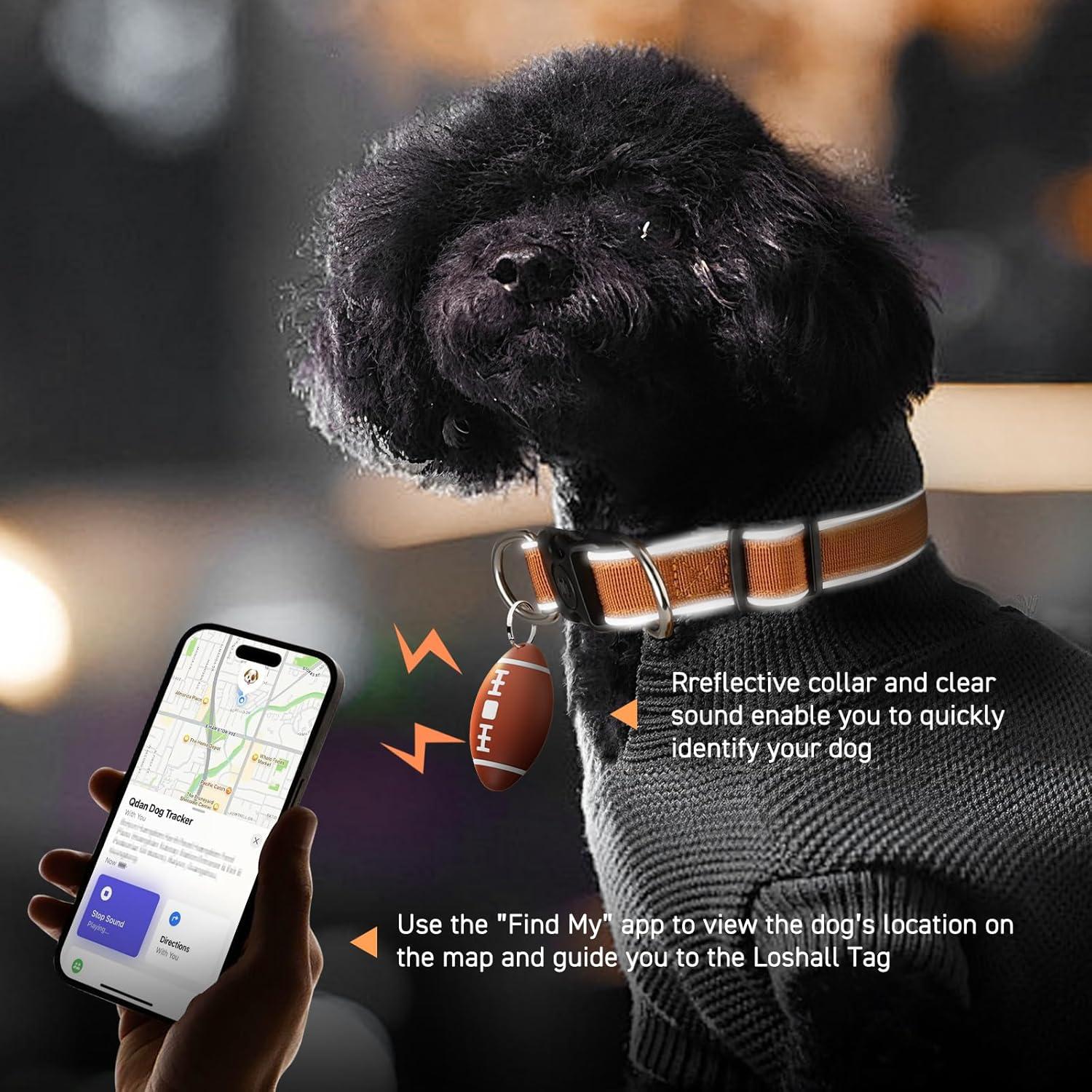 Rastreador GPS para Perros QDAN, Impermeable IP67, Sin Suscripción