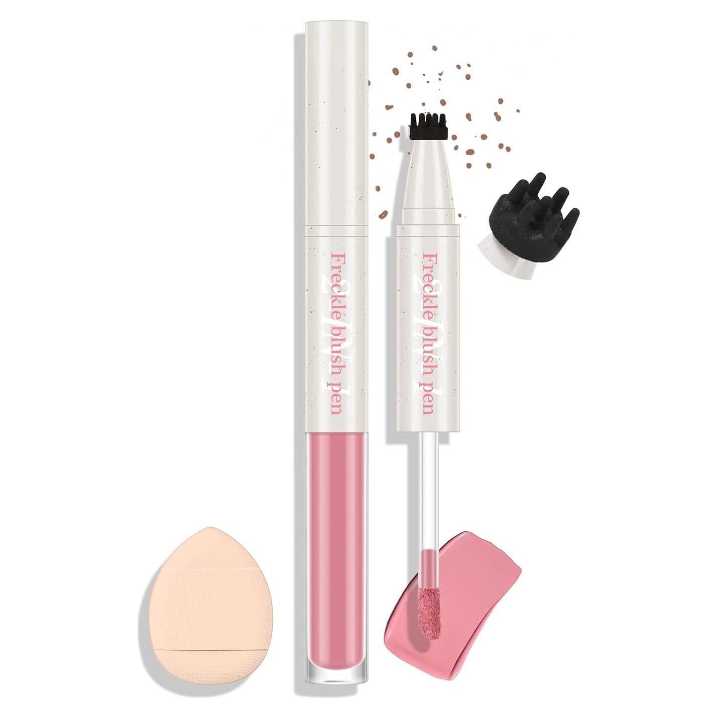 Lápiz de Rubor 2 en 1 FREEORR con Sello de Pecas, 4 Colores