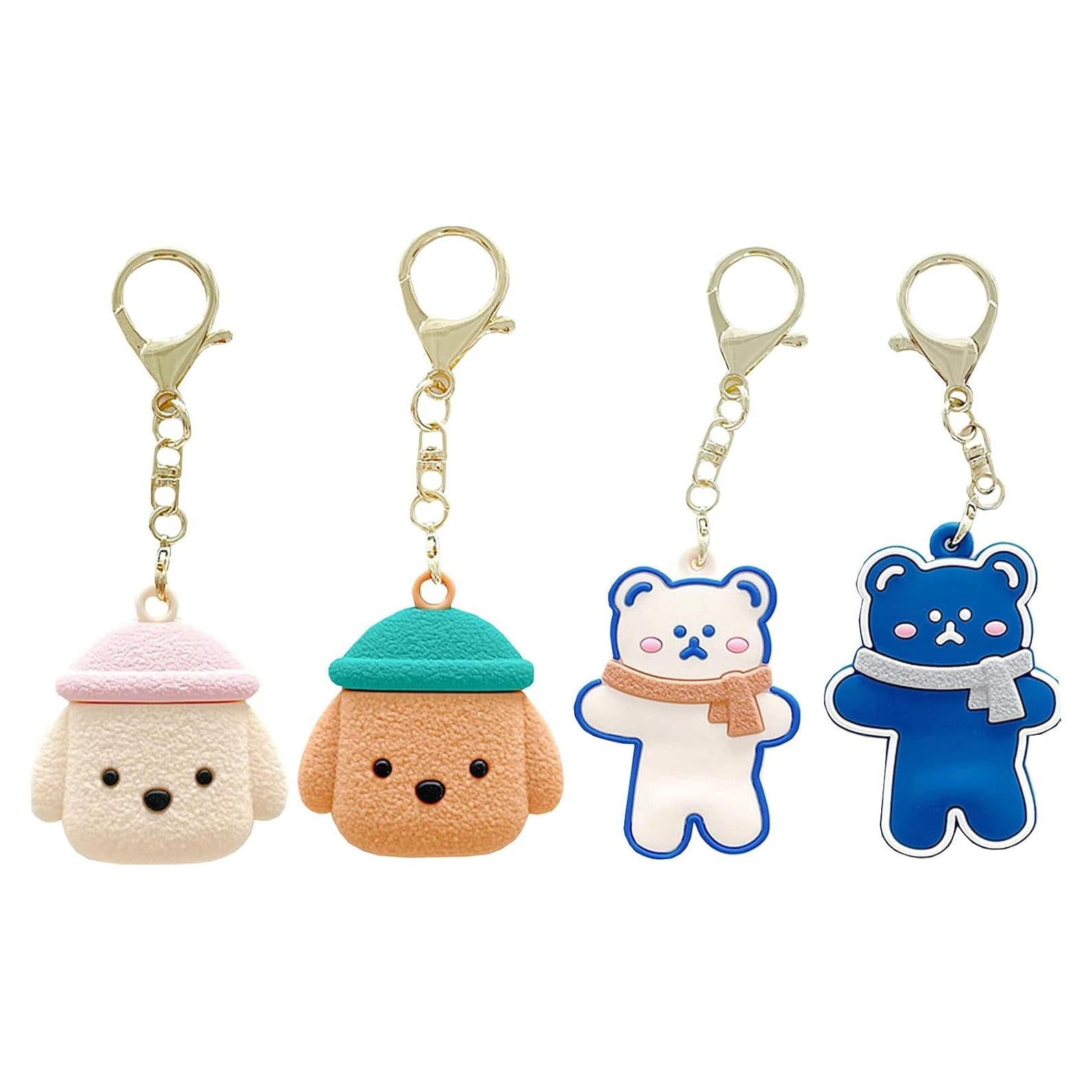 Cubierta de Silicona para Airtags Rertnocnf - Paquete de 4 Animales