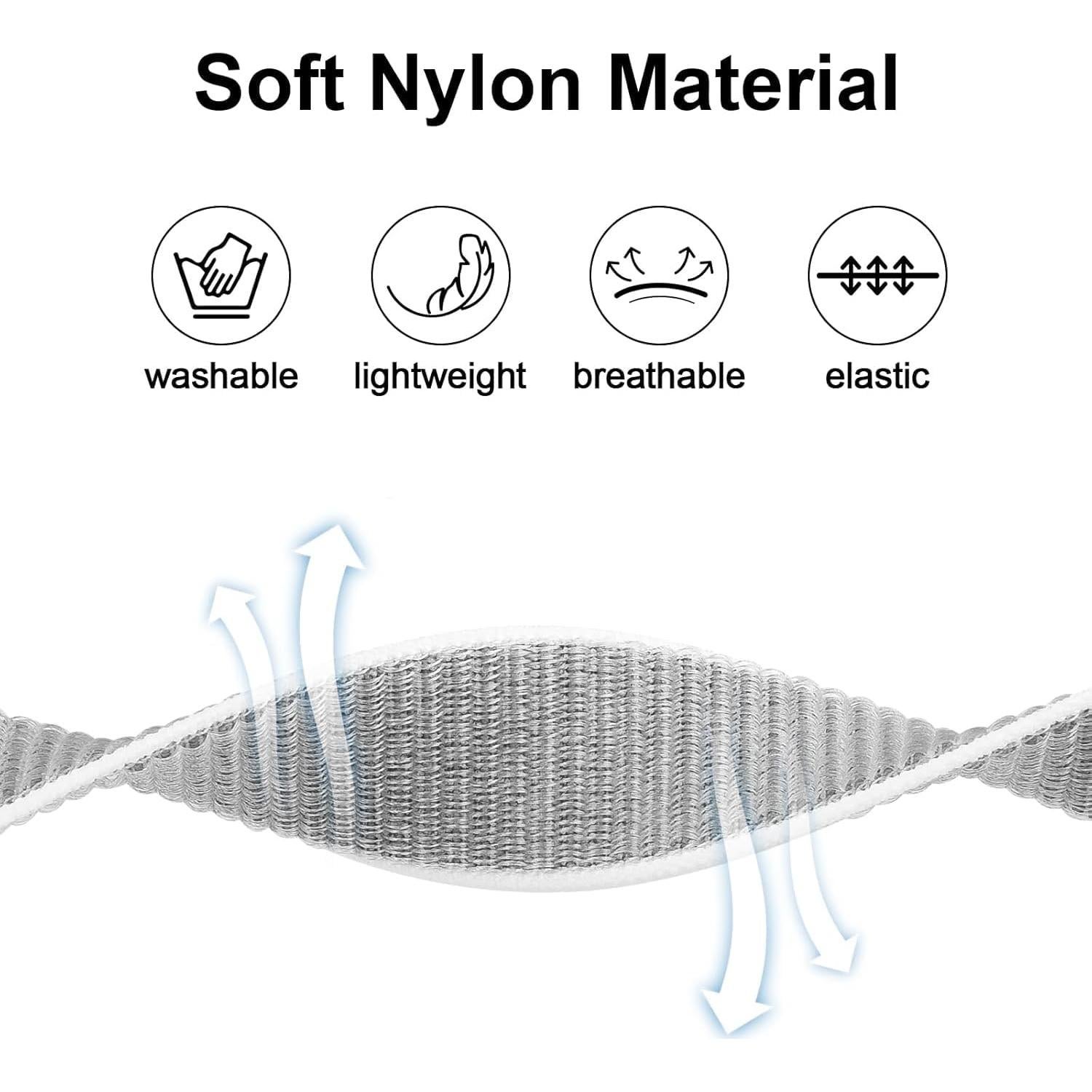 Paquete de 4 Pulseras de Nylon Vancle para AirTag Niños