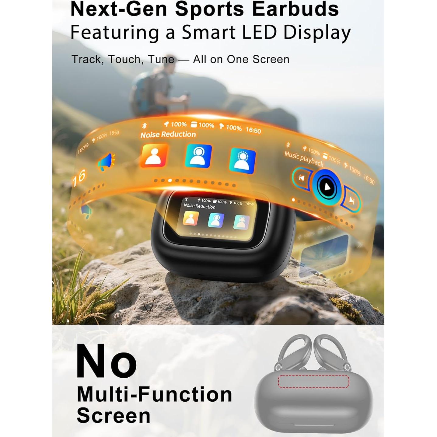 Auriculares Inalámbricos Deportivos Anshi TP01 con Cancelación de Ruido