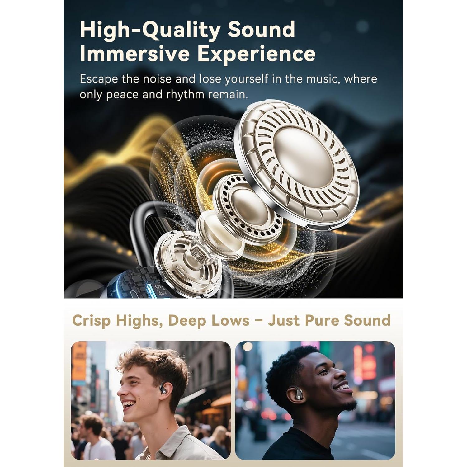 Auriculares Inalámbricos Deportivos Anshi TP01 con Cancelación de Ruido