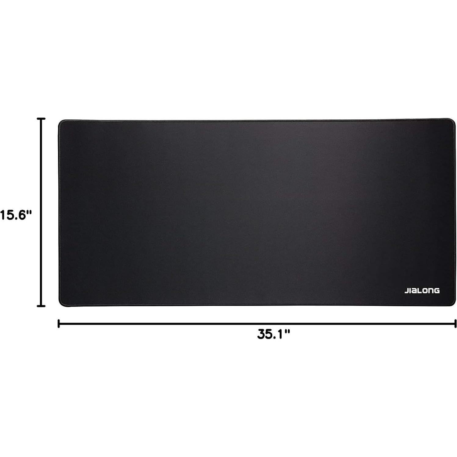 Alfombrilla de Ratón Grande JIALONG XXL Antideslizante Negra