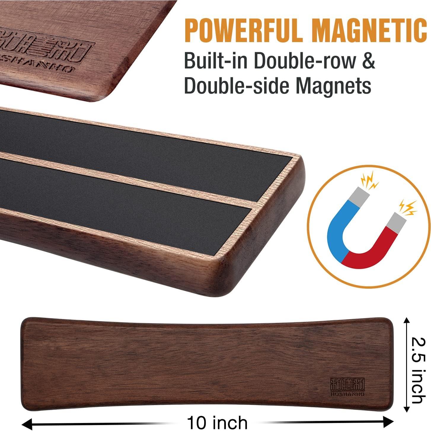 Tira Magnética para Cuchillos HOSHANHO 25 cm Madera Acacia