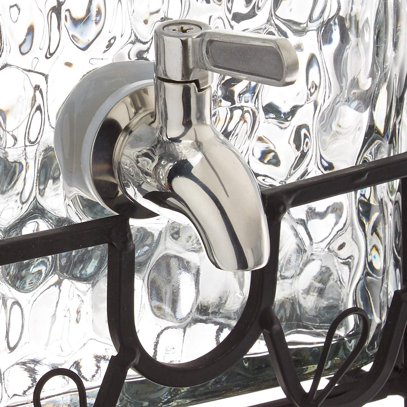 Dispensador de Bebidas de Vidrio 9.46L con Grifo Acero Inoxidable