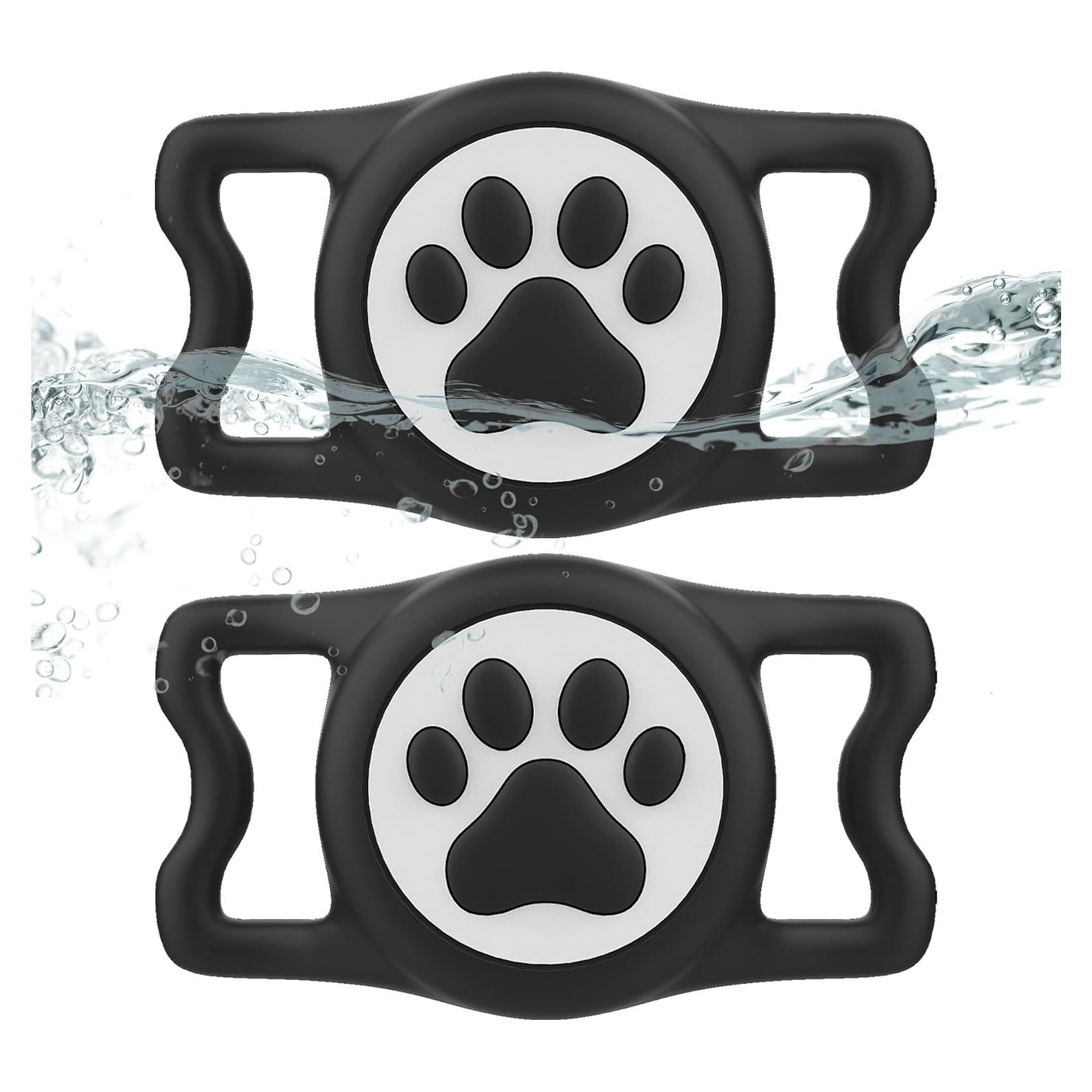 Soporte para Airtag de Perro SignFaith IP68 2-Pack Negro