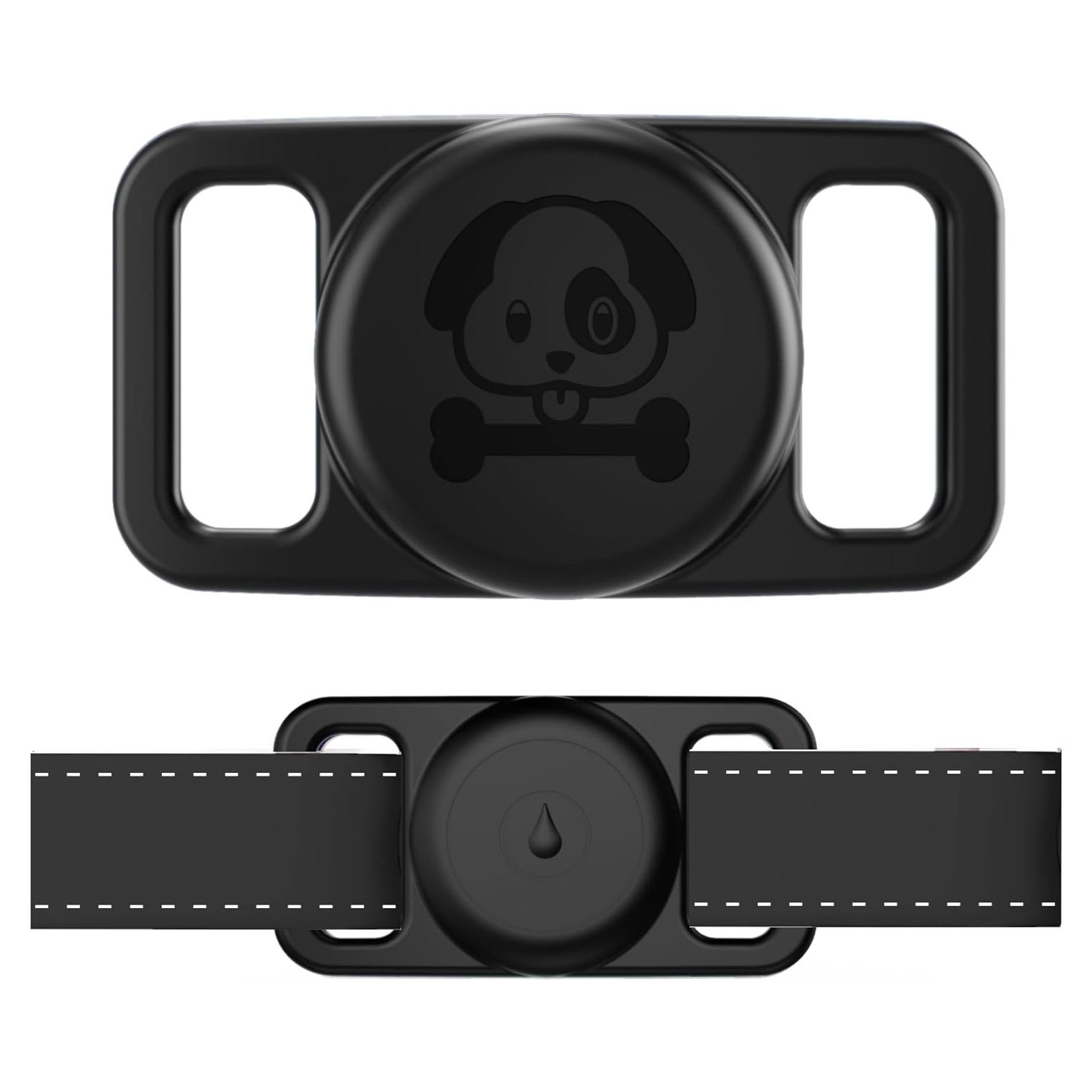 Soporte Airtag para Collar de Perro PAWS SUPPLIES Negro