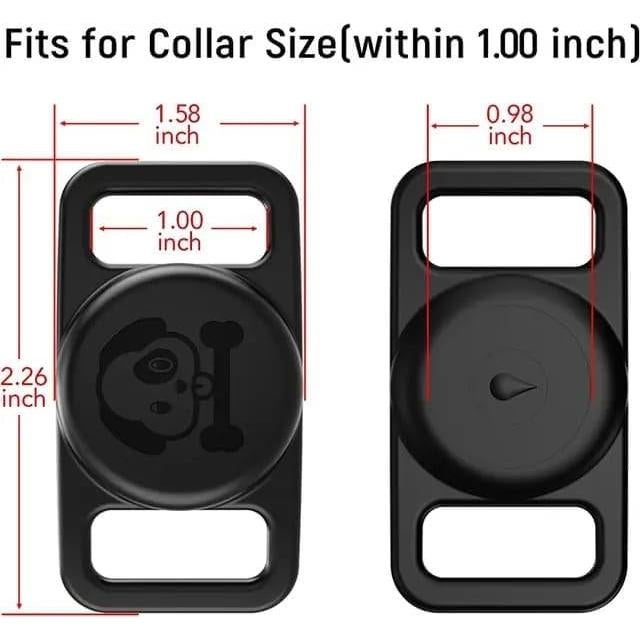 Soporte Airtag para Collar de Perro PAWS SUPPLIES Negro