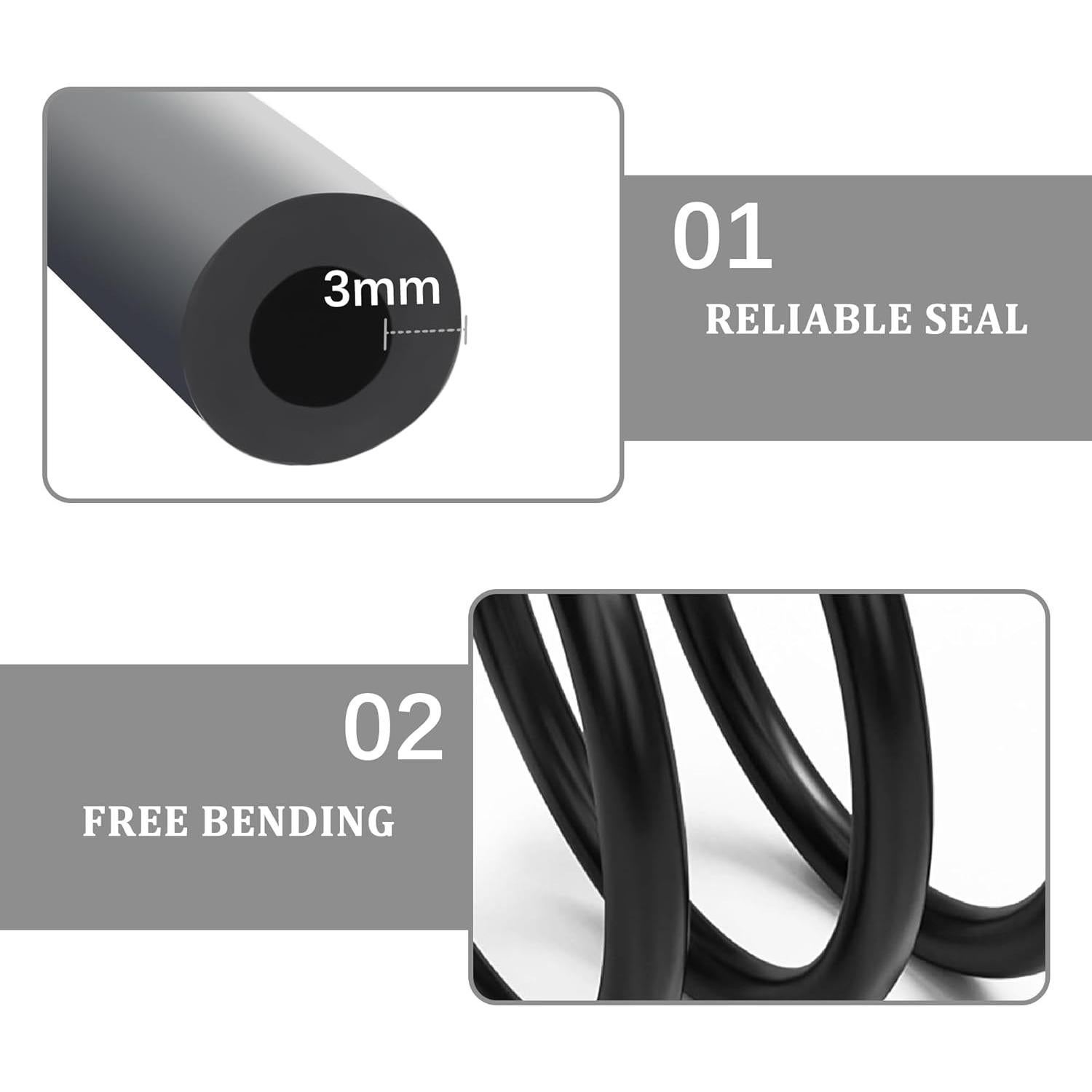 Kit de Mangueras de Vacío IHOTDER 6PCS Silicona 1.5m