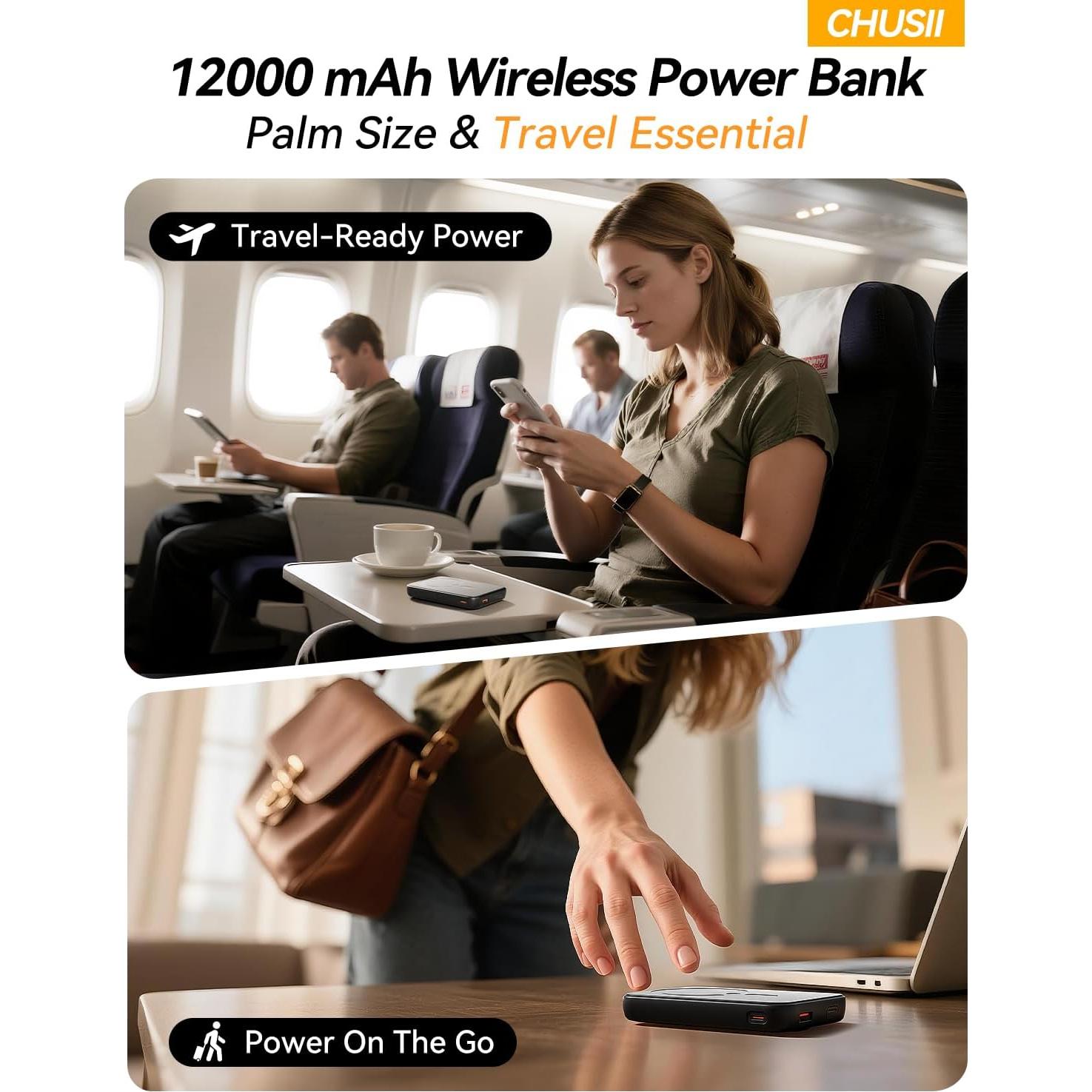 Cargador portátil inalámbrico Daximen 12000mAh MagSafe 20W