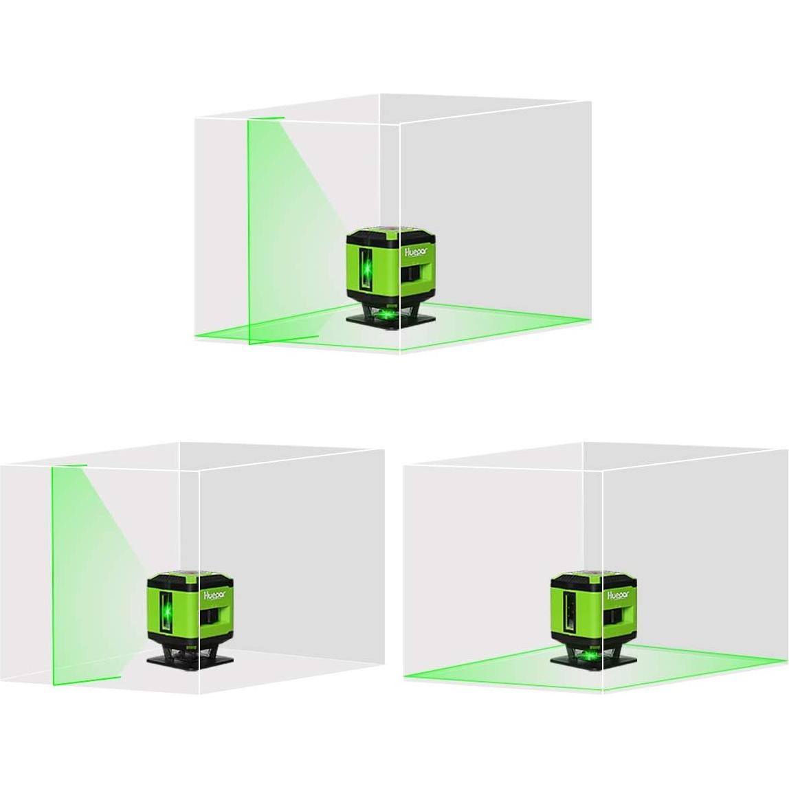 Nivel Láser Huepar FL360G Cuadrado Verde 20m Autonivelante