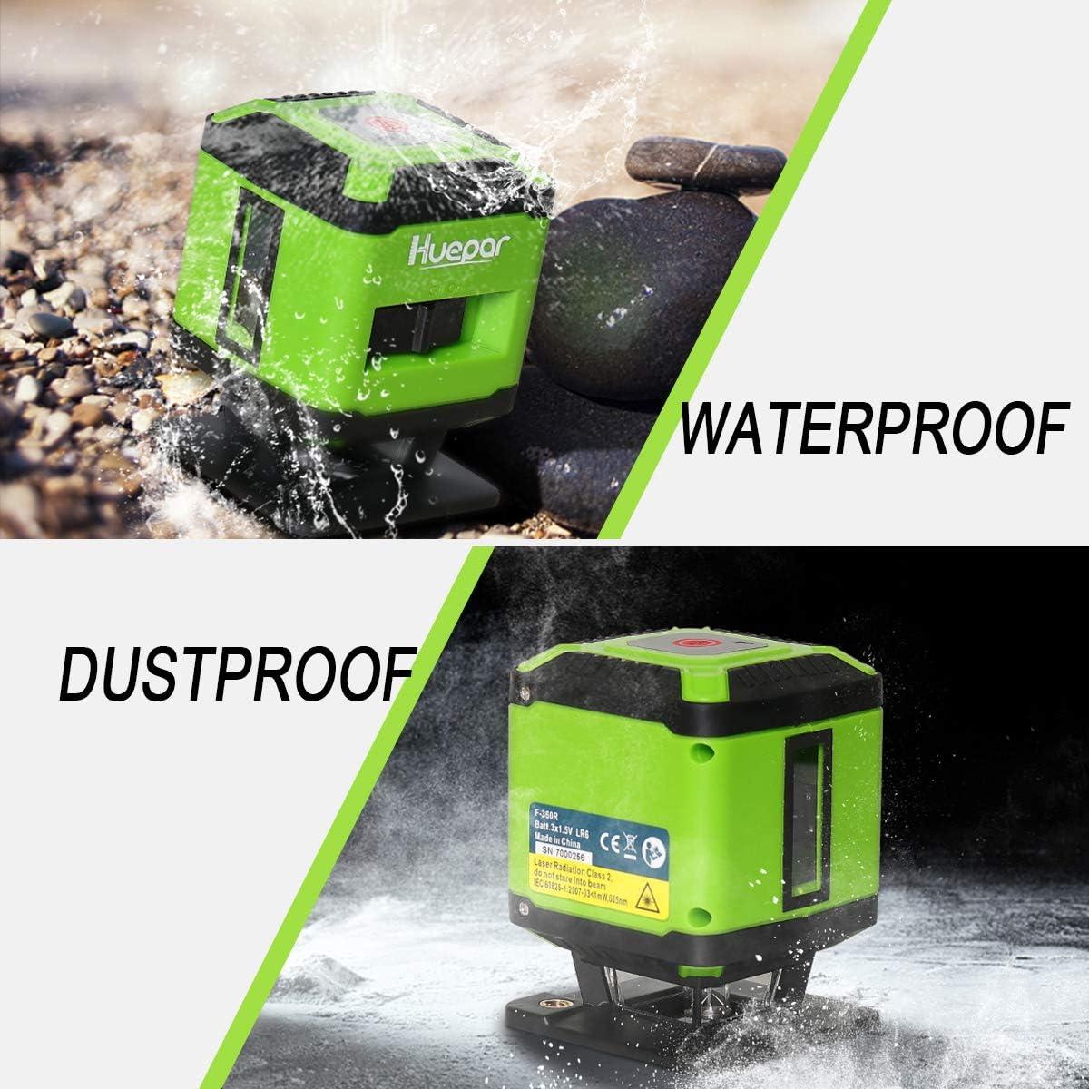 Nivel Láser Huepar FL360G Cuadrado Verde 20m Autonivelante