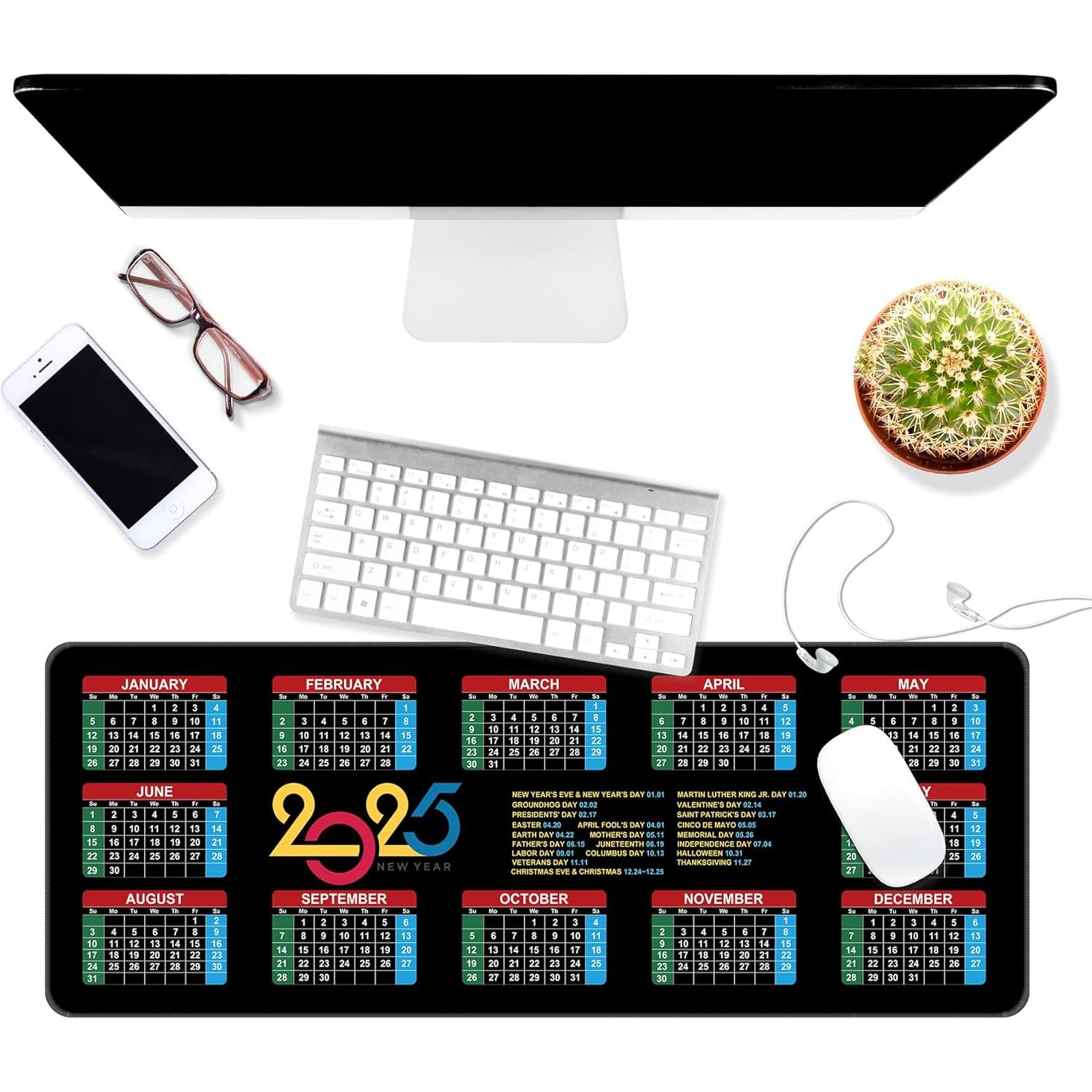 Alfombrilla de Ratón Gaming Dynippy Grande 800x300mm Calendario 2025