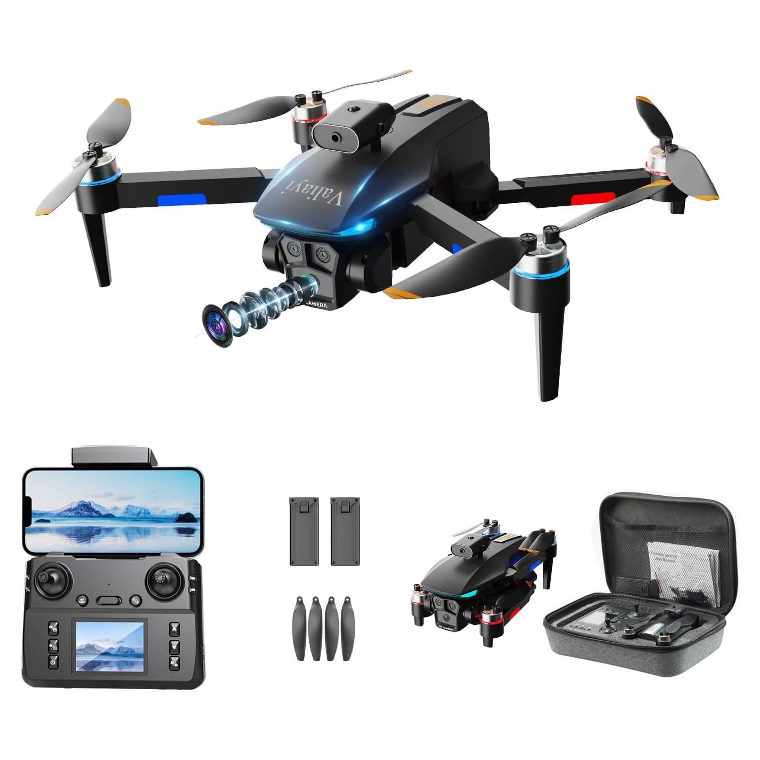 Drone Valiayi Plegable con Cámara 480P para Principiantes