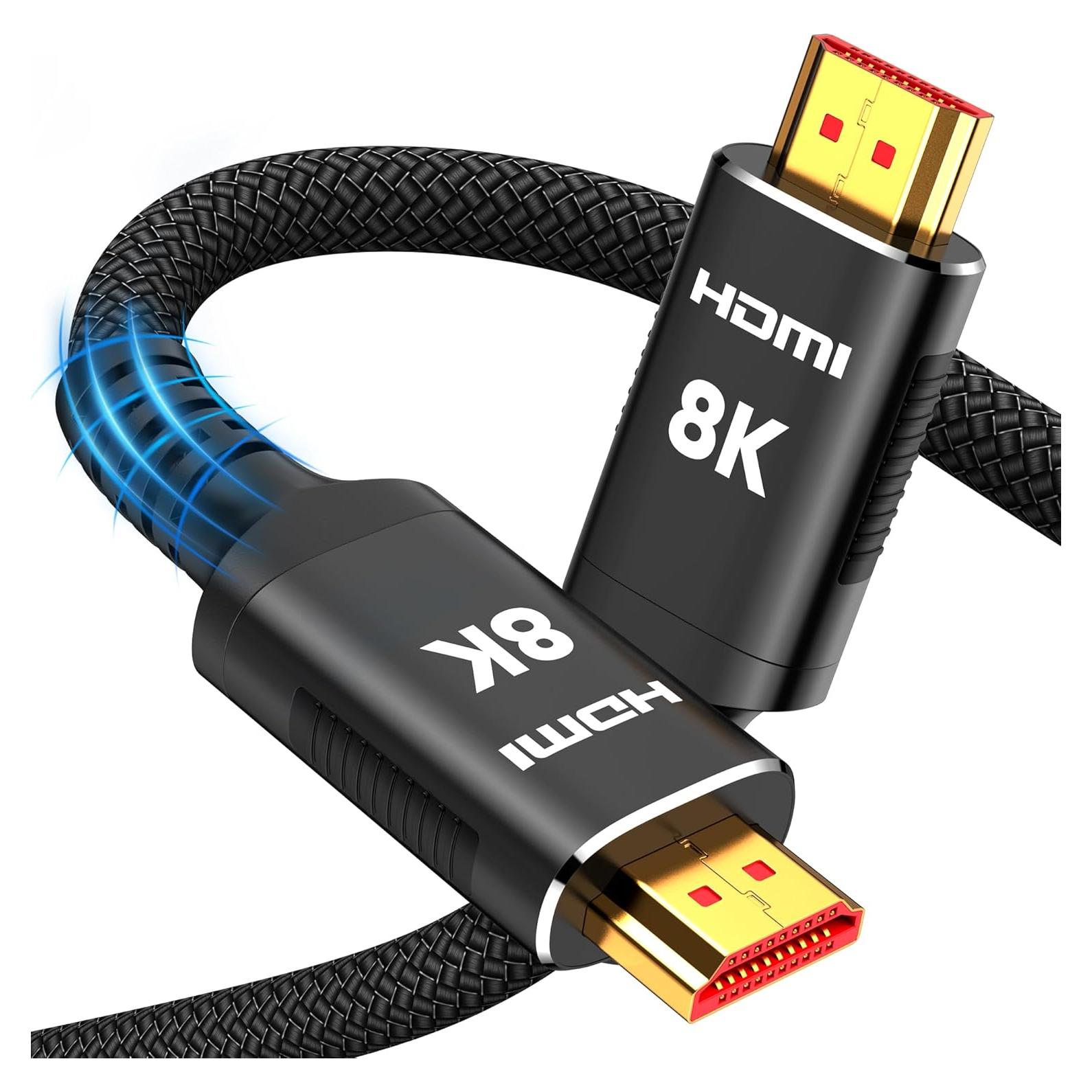 Cable HDMI 2.1 Snowkids 0.46m 48Gbps 8K 60Hz Compatible TV