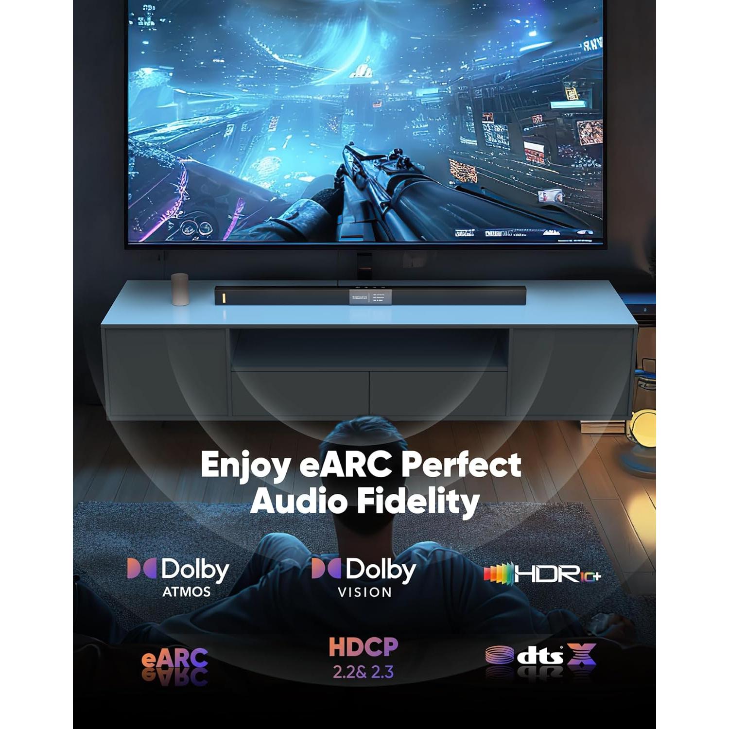 Cable HDMI 2.1 Snowkids 0.46m 48Gbps 8K 60Hz Compatible TV