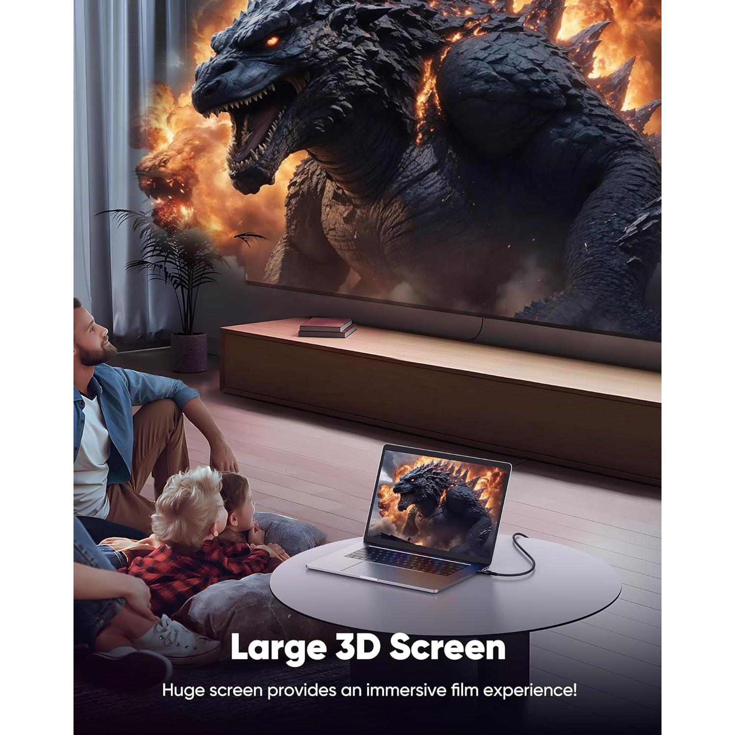 Cable HDMI 2.1 Snowkids 0.46m 48Gbps 8K 60Hz Compatible TV