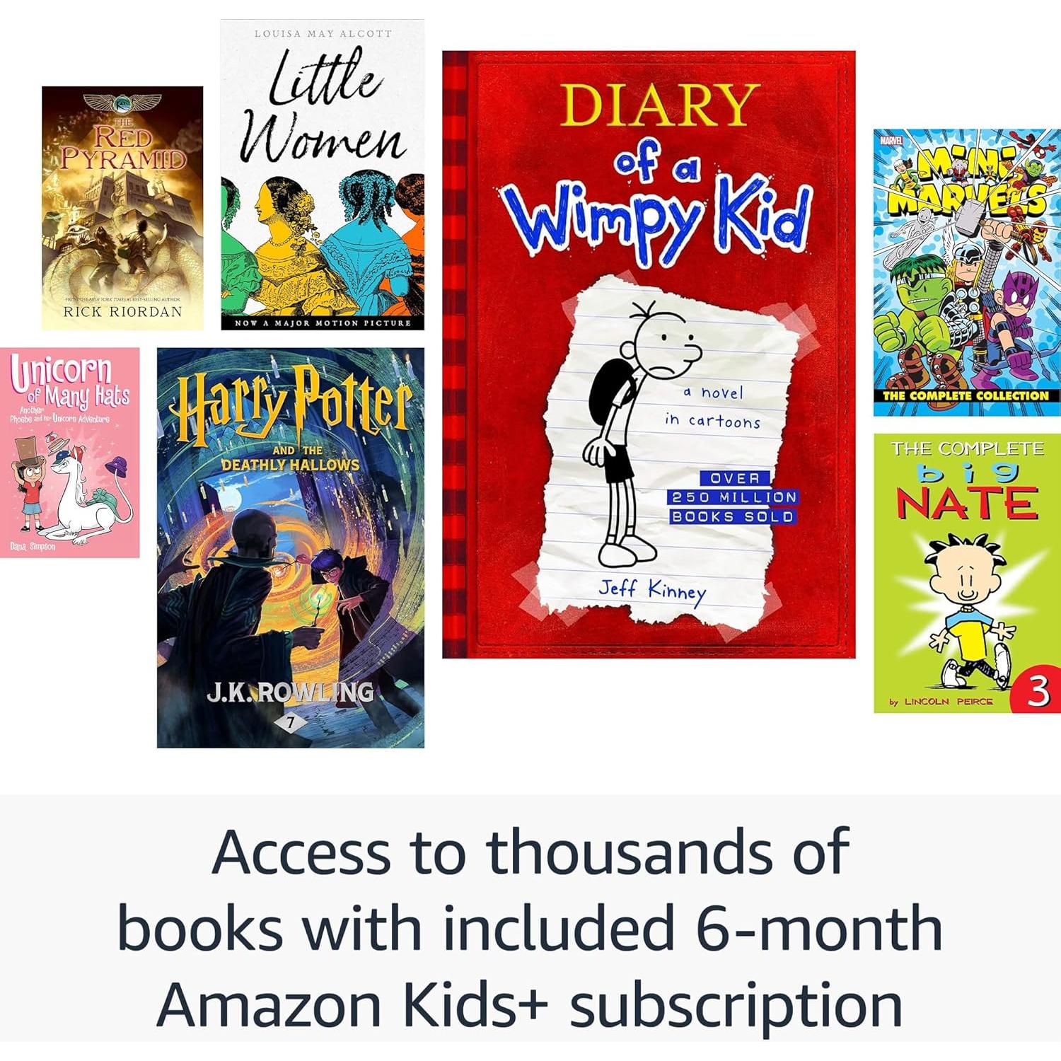 Amazon Kindle Paperwhite Kids 16GB (newest model) – larger 7" glare-free display – Kids read an average of 1+ hour per day with Kindle – Cyber City