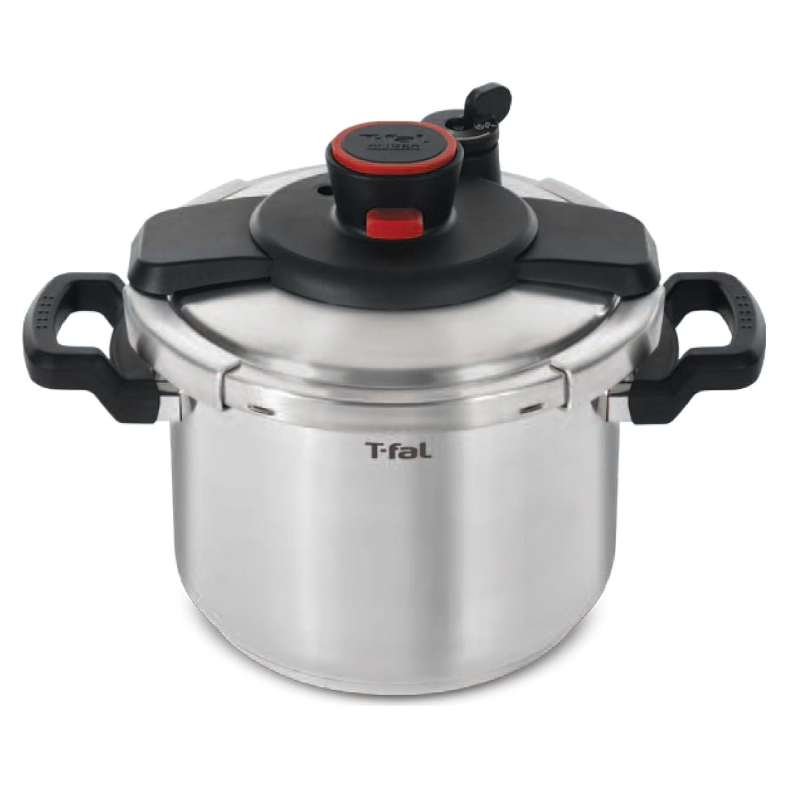 Olla a presión T-fal Clipso 6.3L acero inoxidable inducción