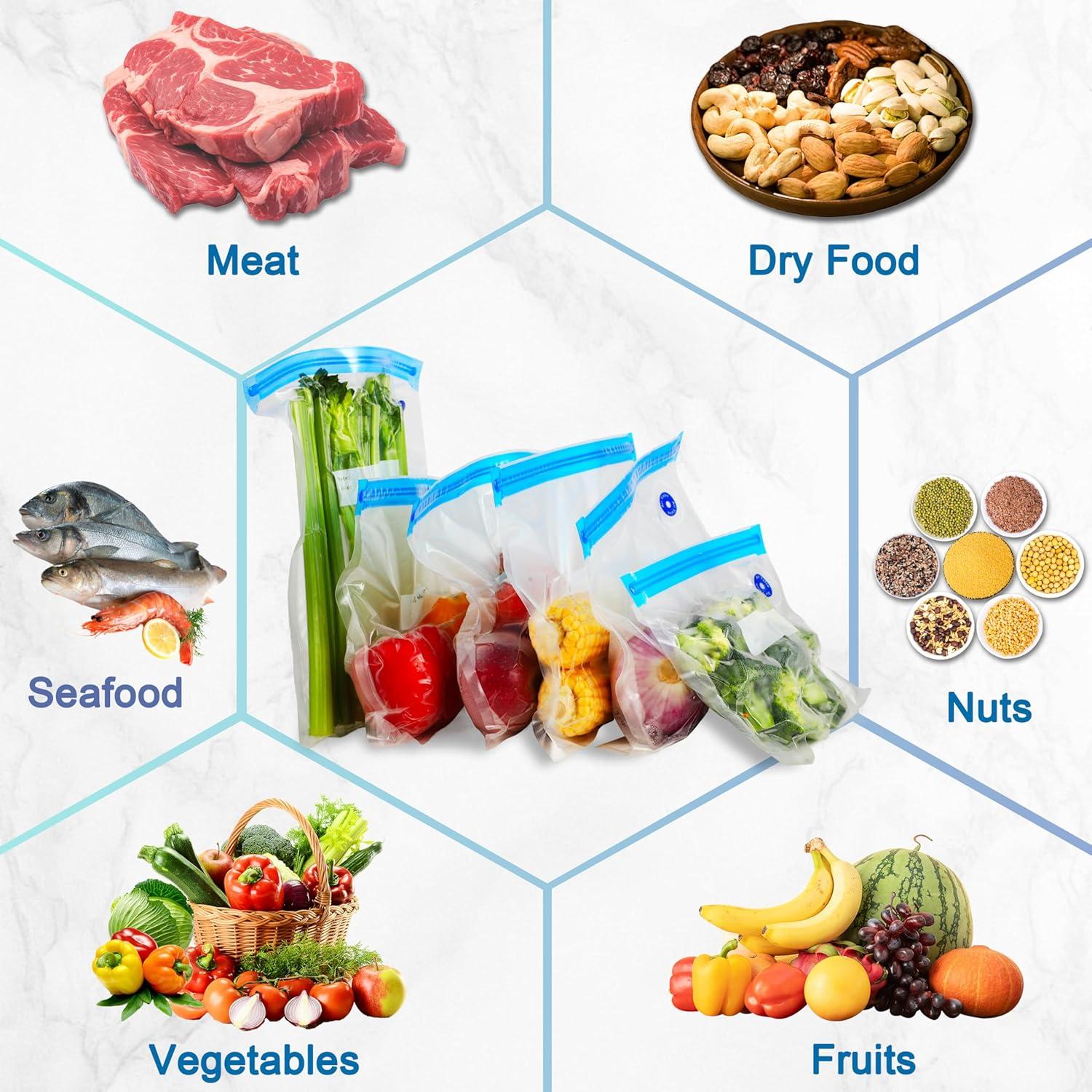 Sellador de Vacío Portátil ZABINS + 40 Bolsas Reutilizables